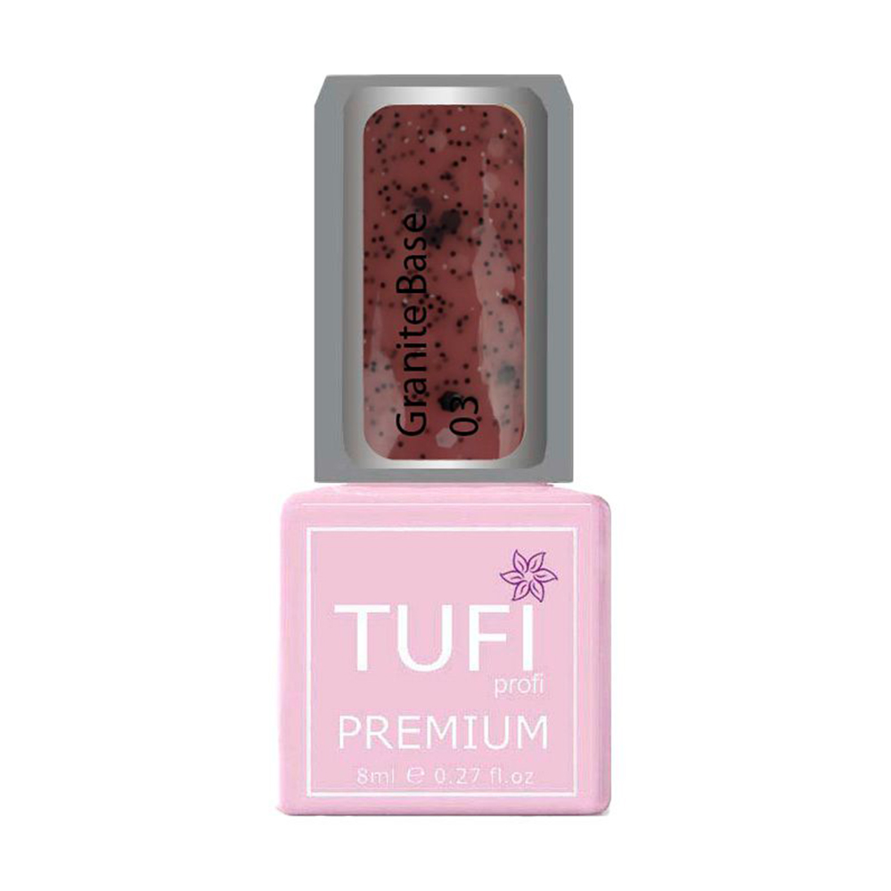 База для гель-лаку Tufi profi Premium Granite Base 03 Пастельний теракот, 8 мл
