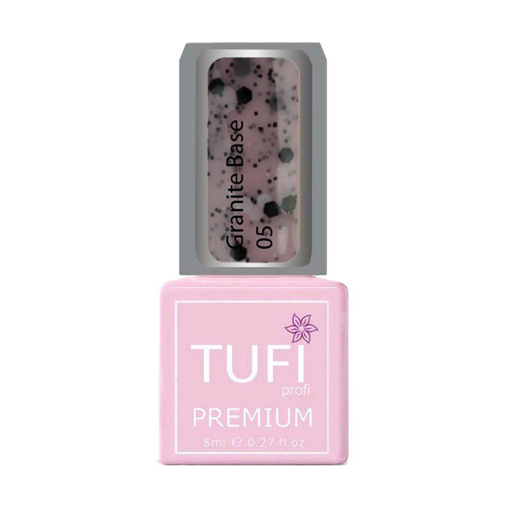 База для гель-лаку Tufi profi Premium Granite Base 05 Пастельний пудровий, 8 мл