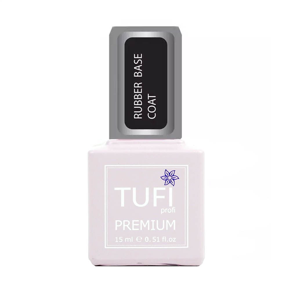 База для гель-лаку Tufi Profi Premium Rubber Base Coat каучукова, 15 мл