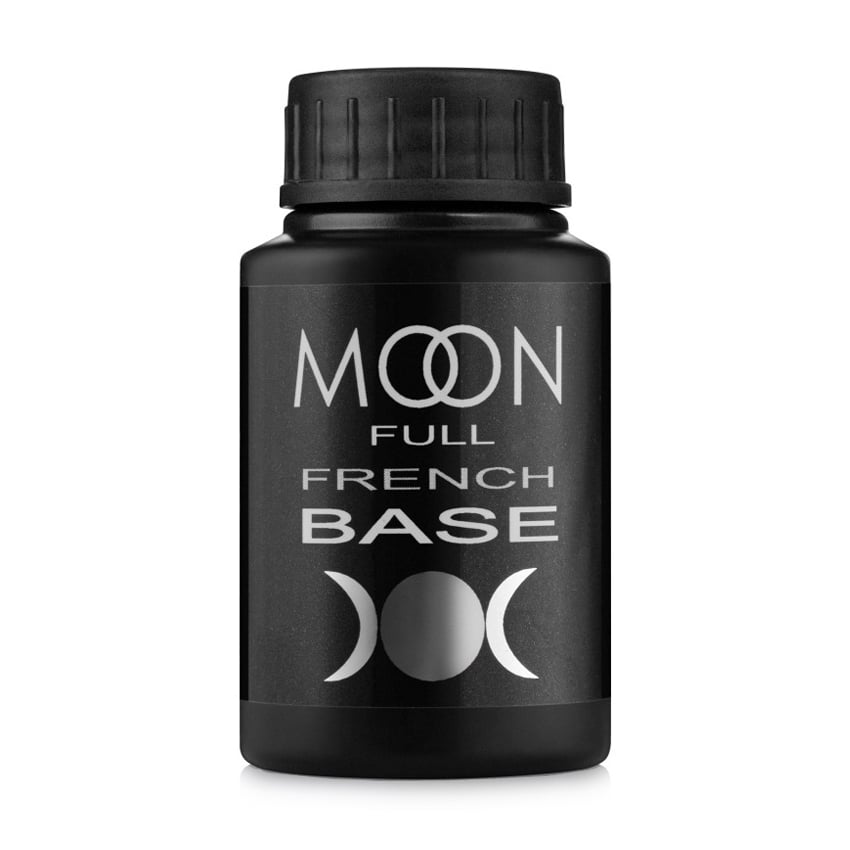 База-френч Moon Full French Base UV/LED, 14 сірий з шимером, 30 мл
