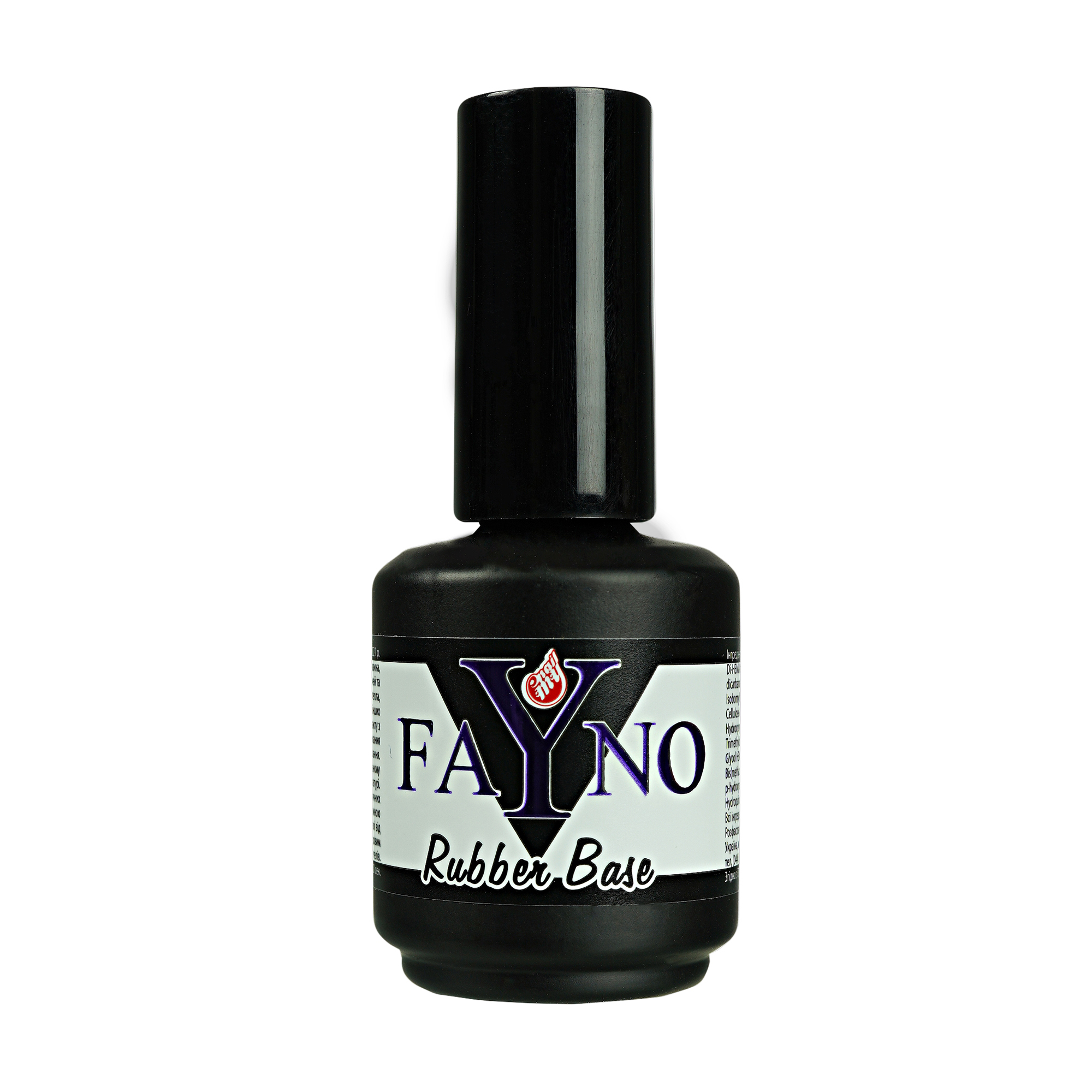 База каучукова камуфлювальна для гель-лаку Fayno Rubber Base 01 приглушений бежево-рожевий, напівпрозорий, 15 мл