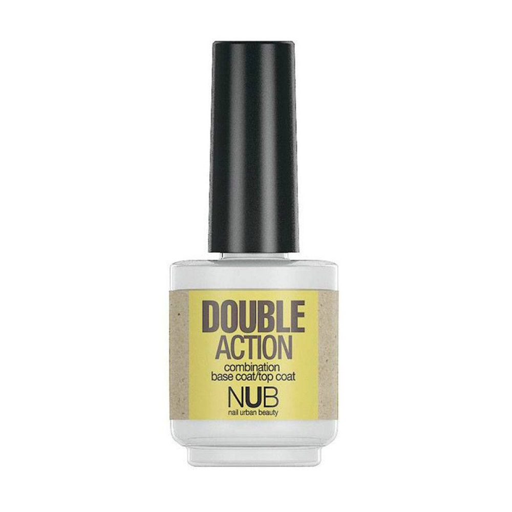 База та закріплювач для лаку NUB Double Action Base &amp; Top Coat, 15 мл