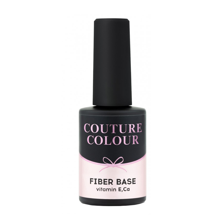 База з нейлоновими волокнами для гель-лаку Couture Colour Fiber Base, Clear, 9 мл