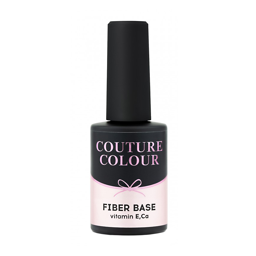 База з нейлоновими волокнами для гель-лаку Couture Colour Fiber Base, Clear Milk, 9 мл