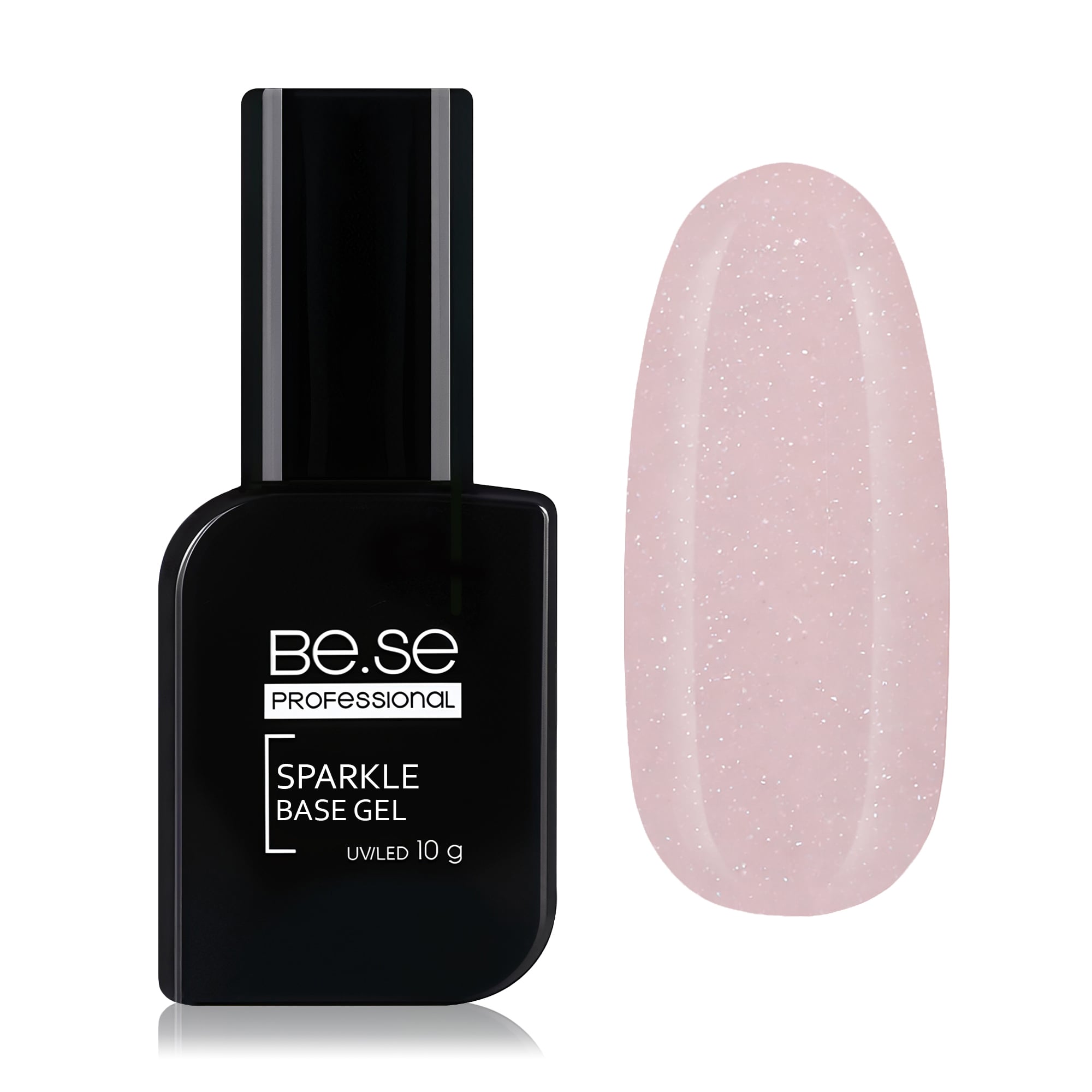 Базове покриття для гель лаку Be.Se Professional Sparkle Base Gel, 122, 10 г