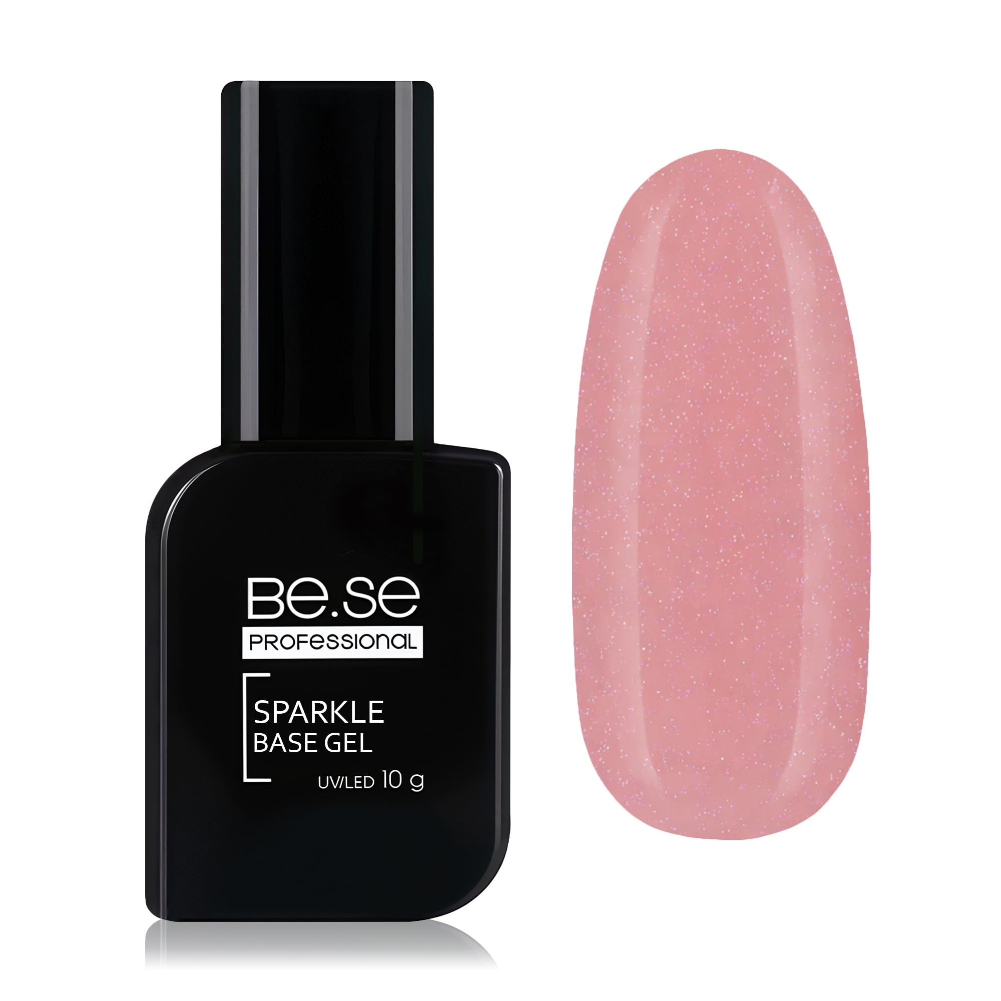 Базове покриття для гель лаку Be.Se Professional Sparkle Base Gel, 123, 10 г