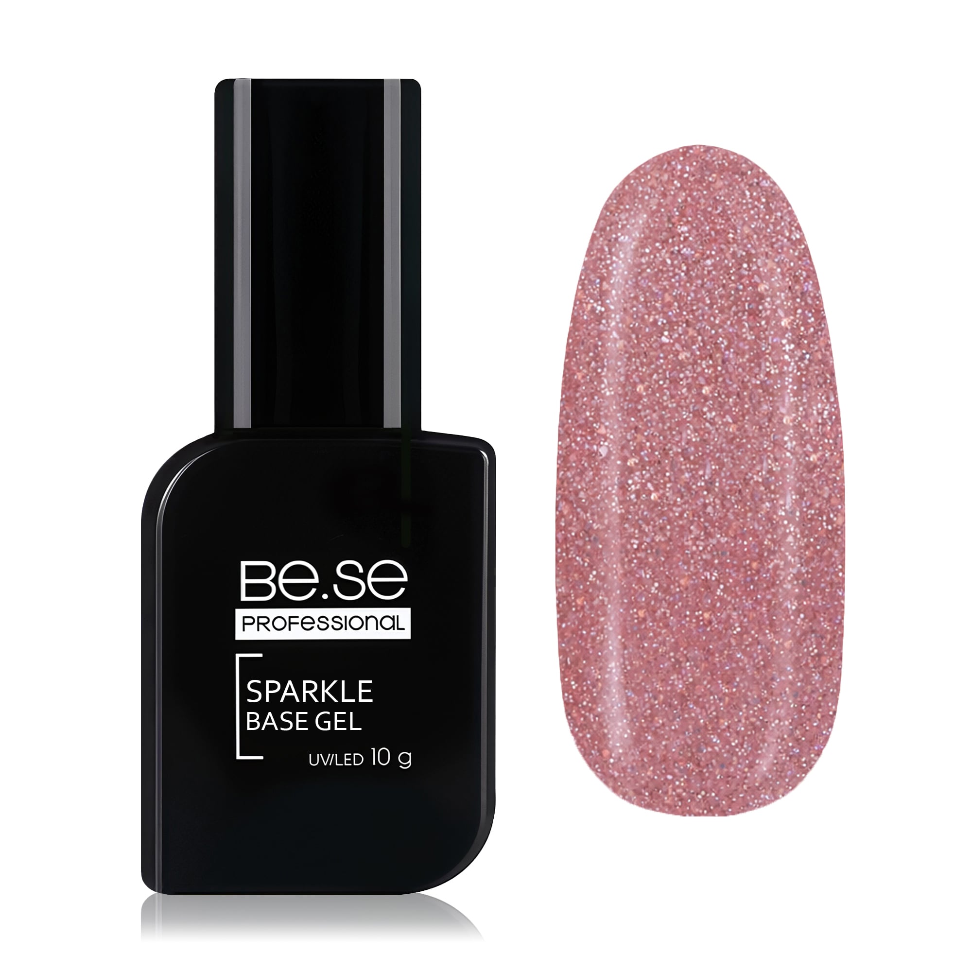 Базове покриття для гель лаку Be.Se Professional Sparkle Base Gel, 124, 10 г
