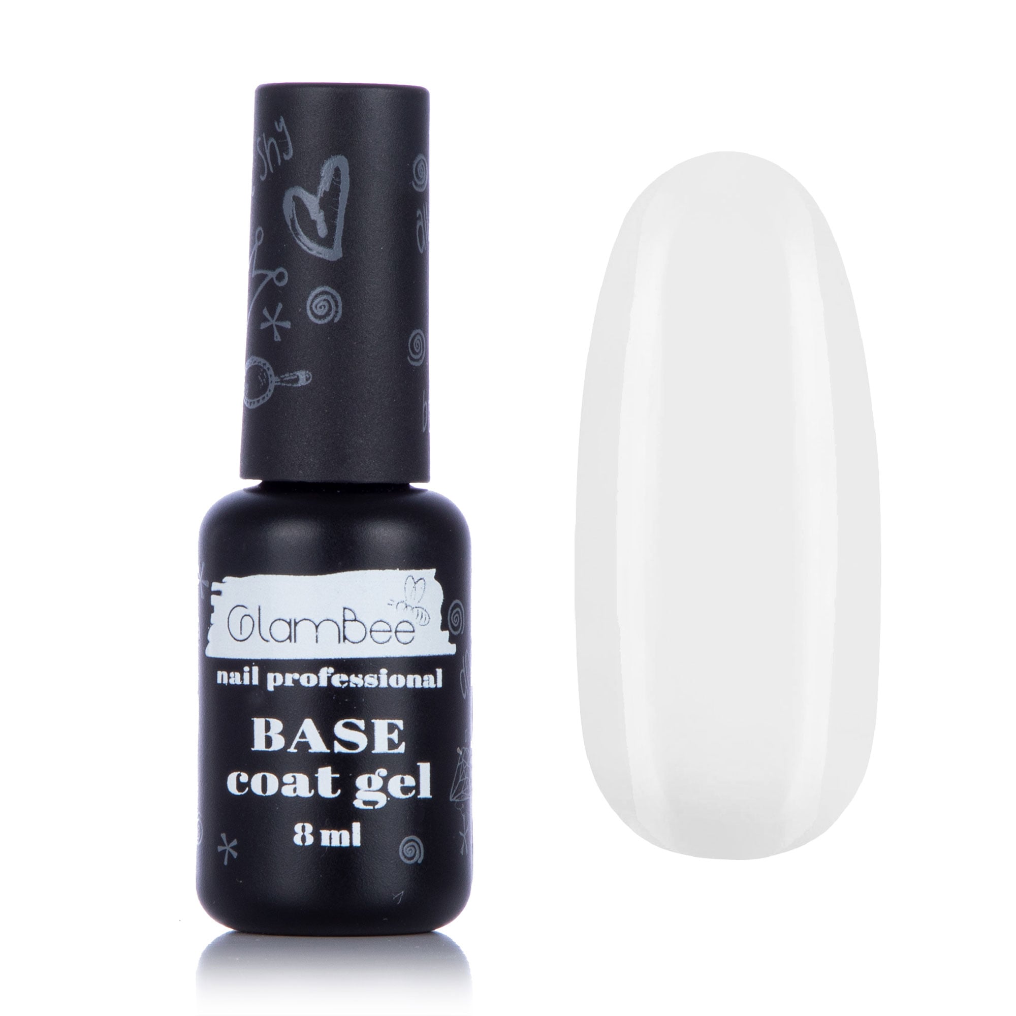 Базове покриття для гель-лаку GlamBee Base Coat Gel Vitamins, 8 мл