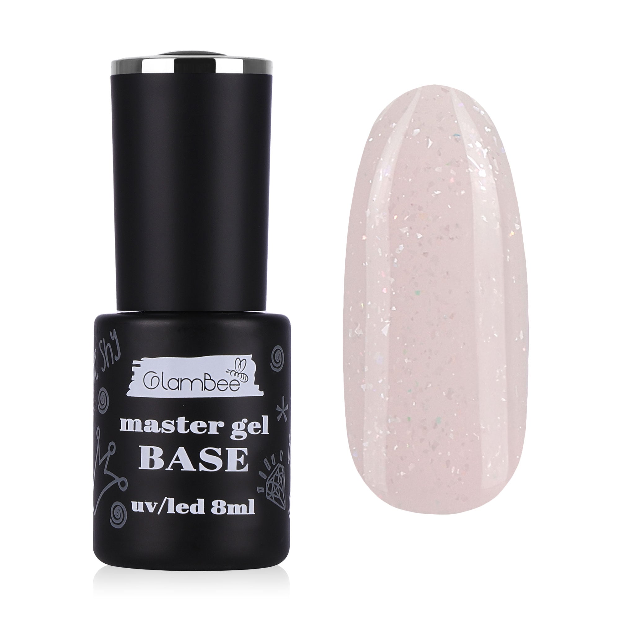 Базове покриття для гель-лаку GlamBee MasterGel Color 12, 8 мл