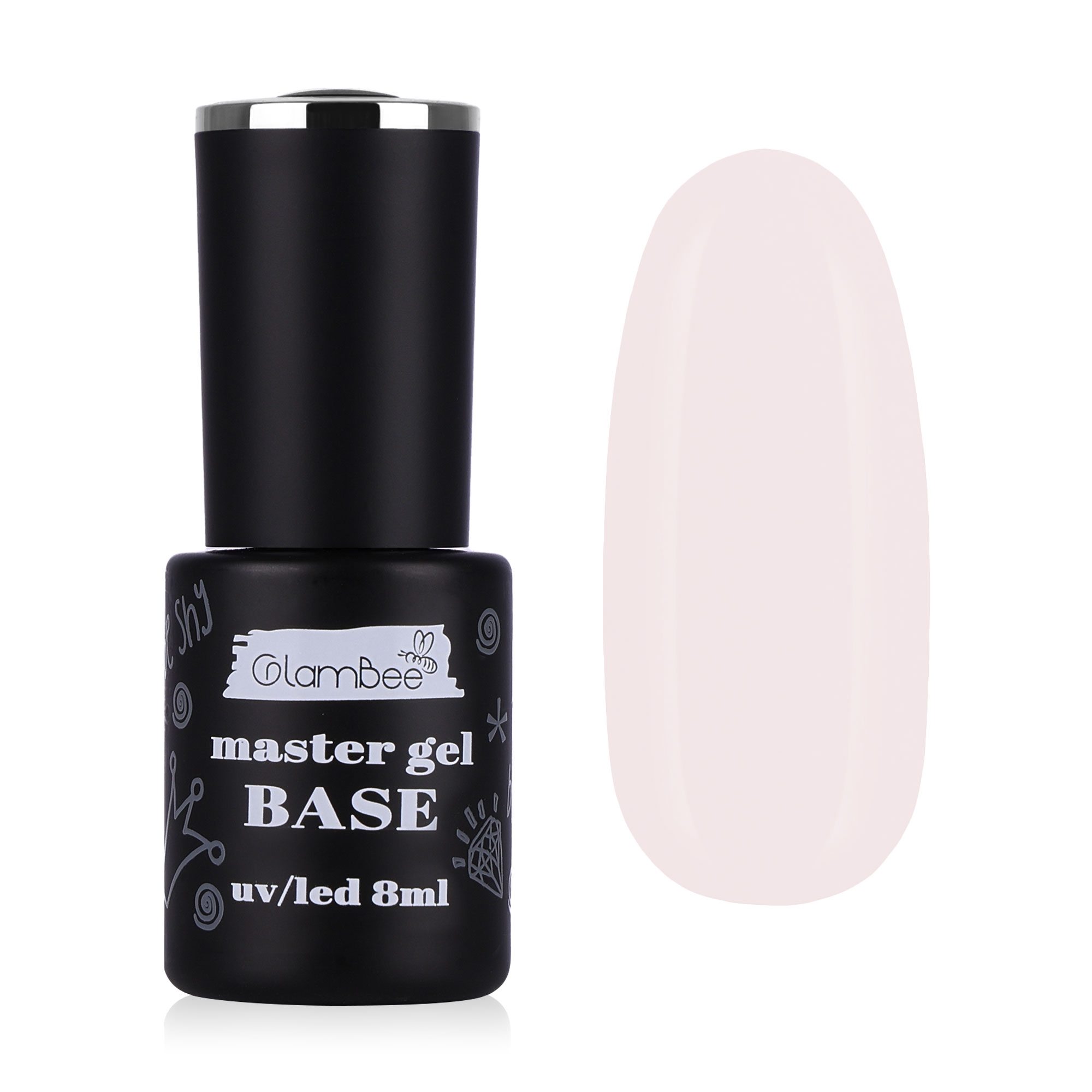 Базове покриття для гель-лаку GlamBee MasterGel Color 13, 8 мл
