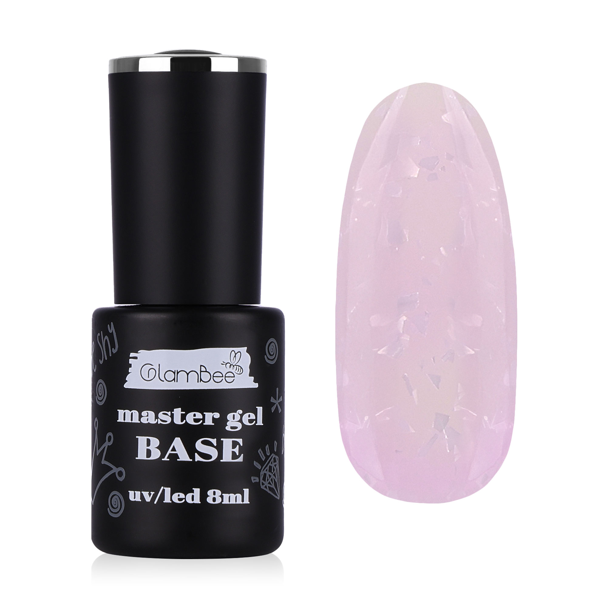 Базове покриття для гель-лаку GlamBee MasterGel Color 19, 8 мл