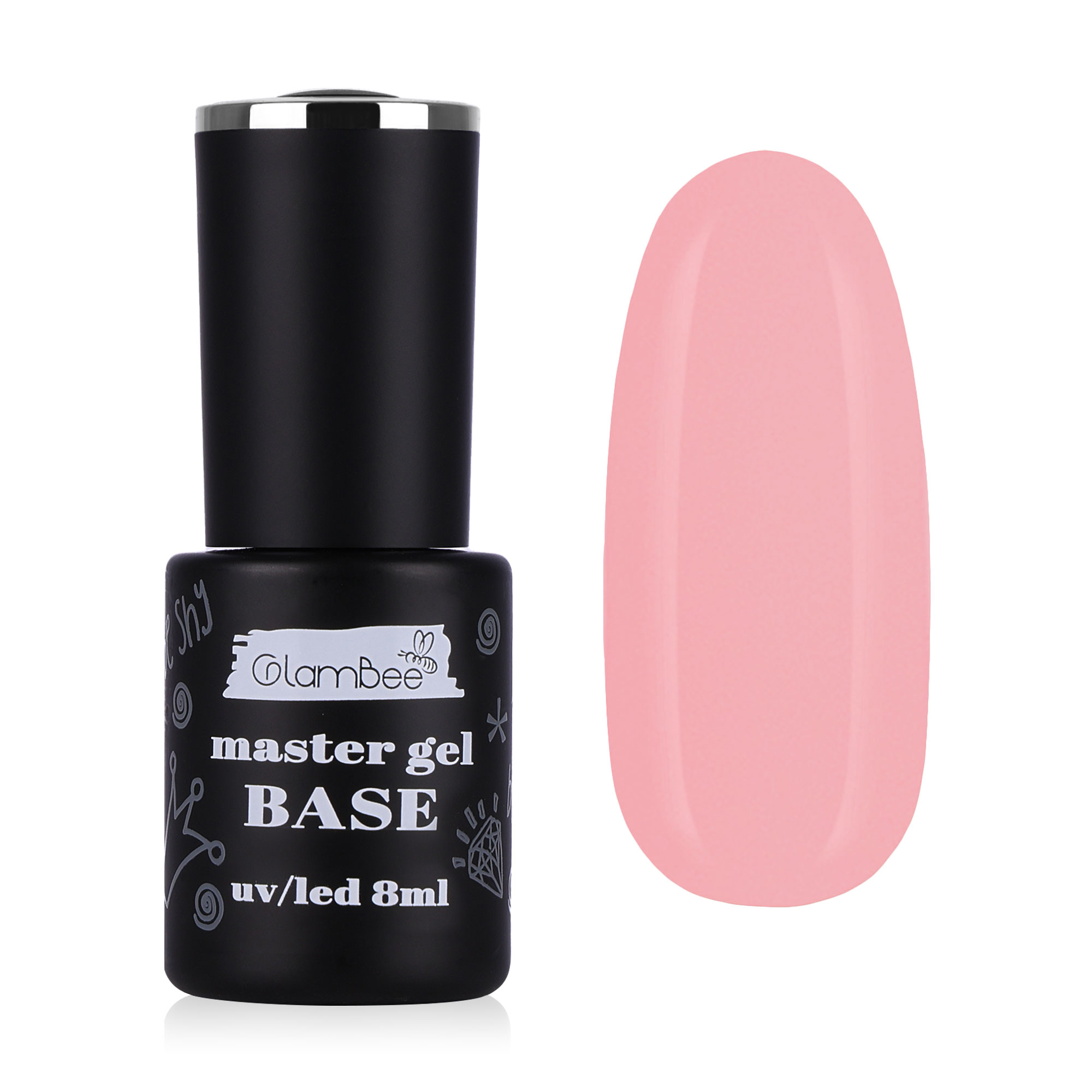 Базове покриття для гель-лаку GlamBee MasterGel Color 21, 8 мл