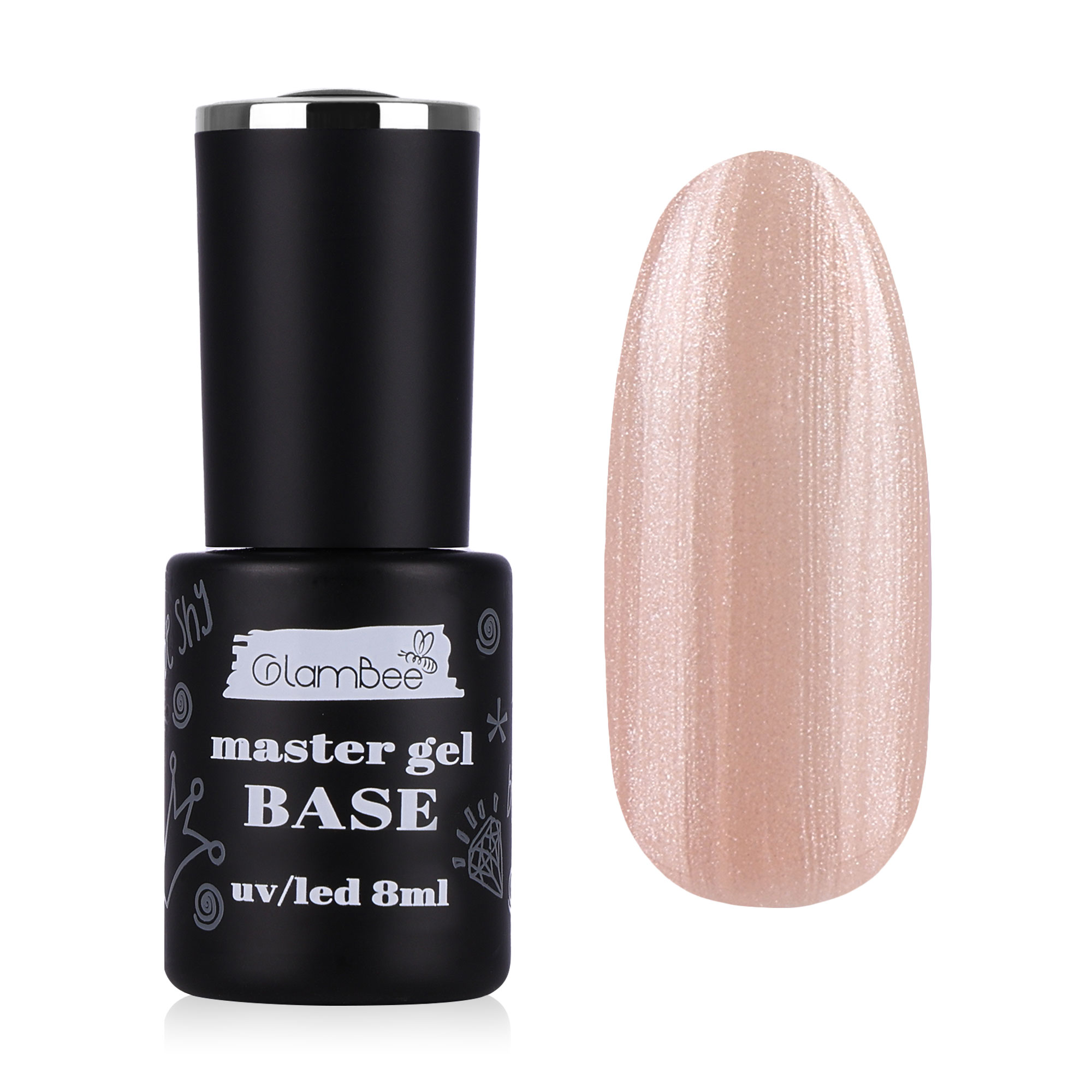 Базове покриття для гель-лаку GlamBee MasterGel Color 24, 8 мл