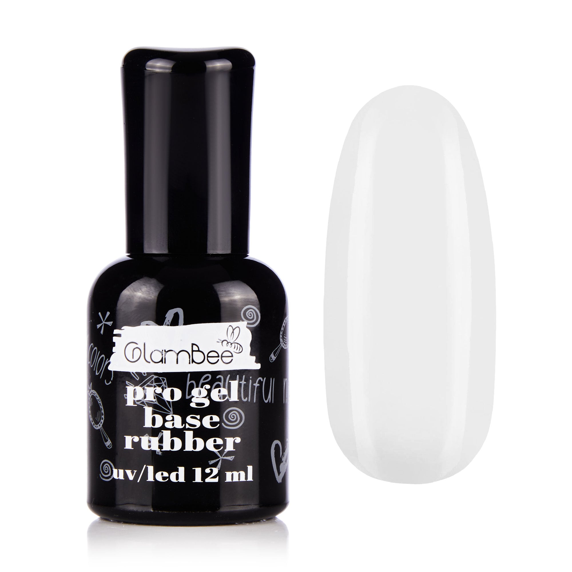 Базове покриття для гель-лаку GlamBee ProGel Base Color Rubber, 12 мл