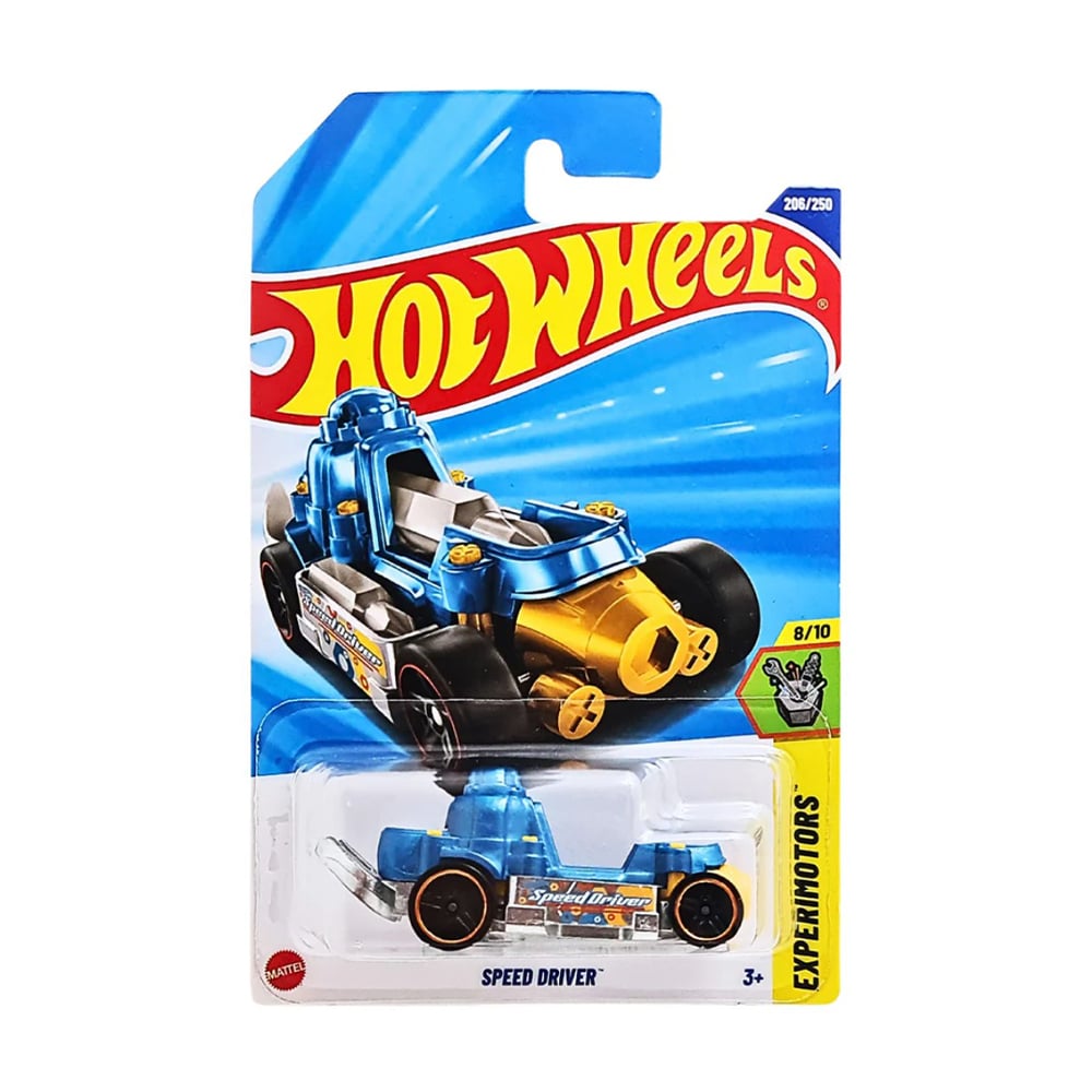 Базовий автомобіль Hot Wheels Speed Driver, синій з жовтим, від 3 років, 11*3.5*11 см (5785)