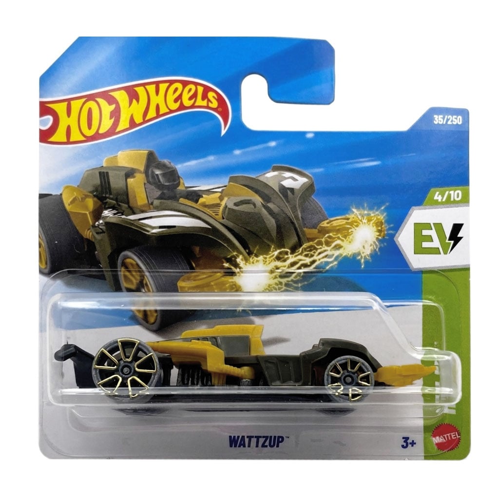 Базовий автомобіль Hot Wheels Wattzup, оливково-жовтий, від 3 років, 11*3.5*11 см (5785)