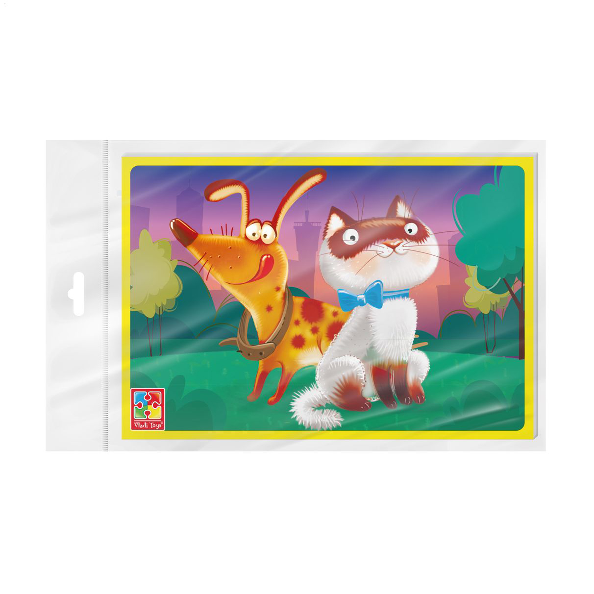 Бебі-пазли Vladi Toys Котик та песик, від 2 років, 12 деталей (VT1104-20)
