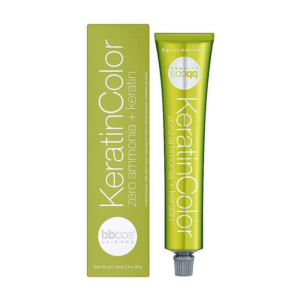 Безаміачна фарба для волосся BBcos KeratinColor Hair Cream, 8/72 горіх світлий, 100 мл