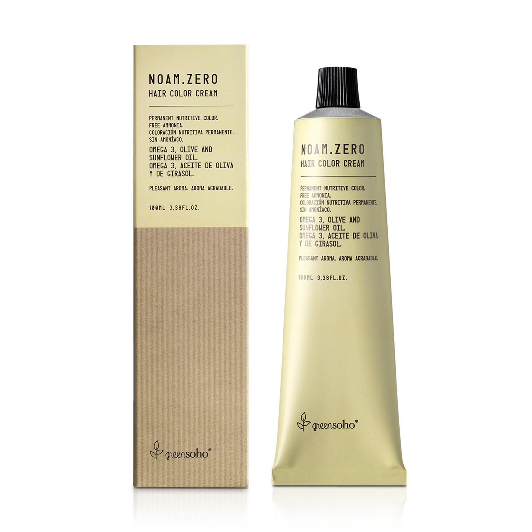 Безаміачна фарба для волосся GreenSoho Noam.Zero Hair Color Cream, 8.1 Light Ash Blond, 100 мл