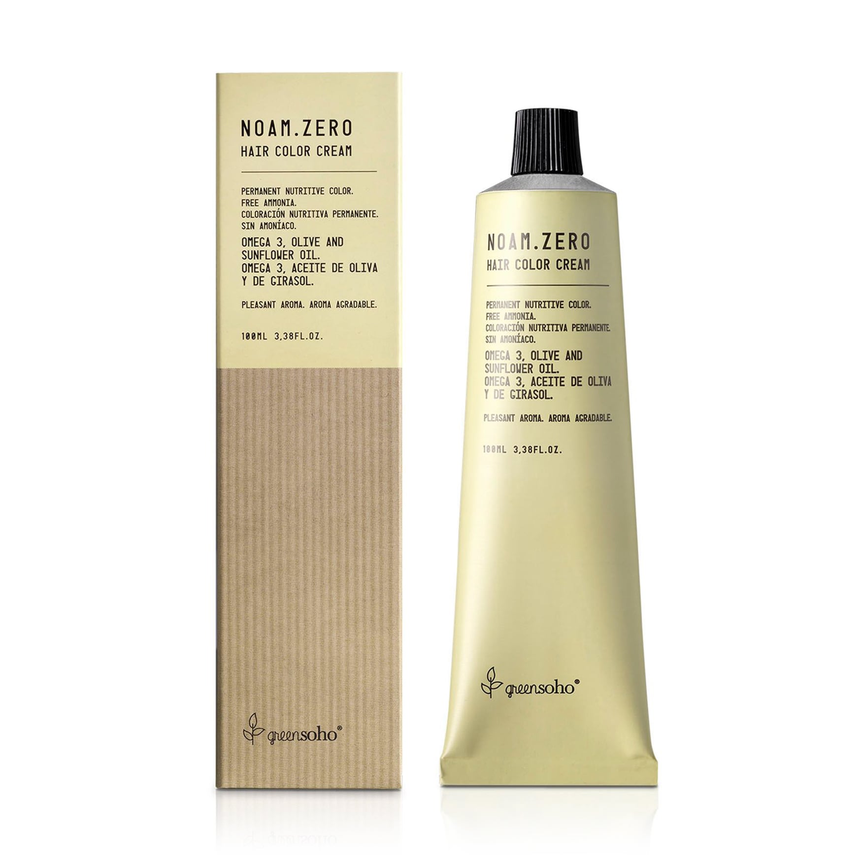 Безаміачна фарба для волосся GreenSoho Noam.Zero Hair Color Cream, 6.32 Dark Vanilla Blond, 100 мл