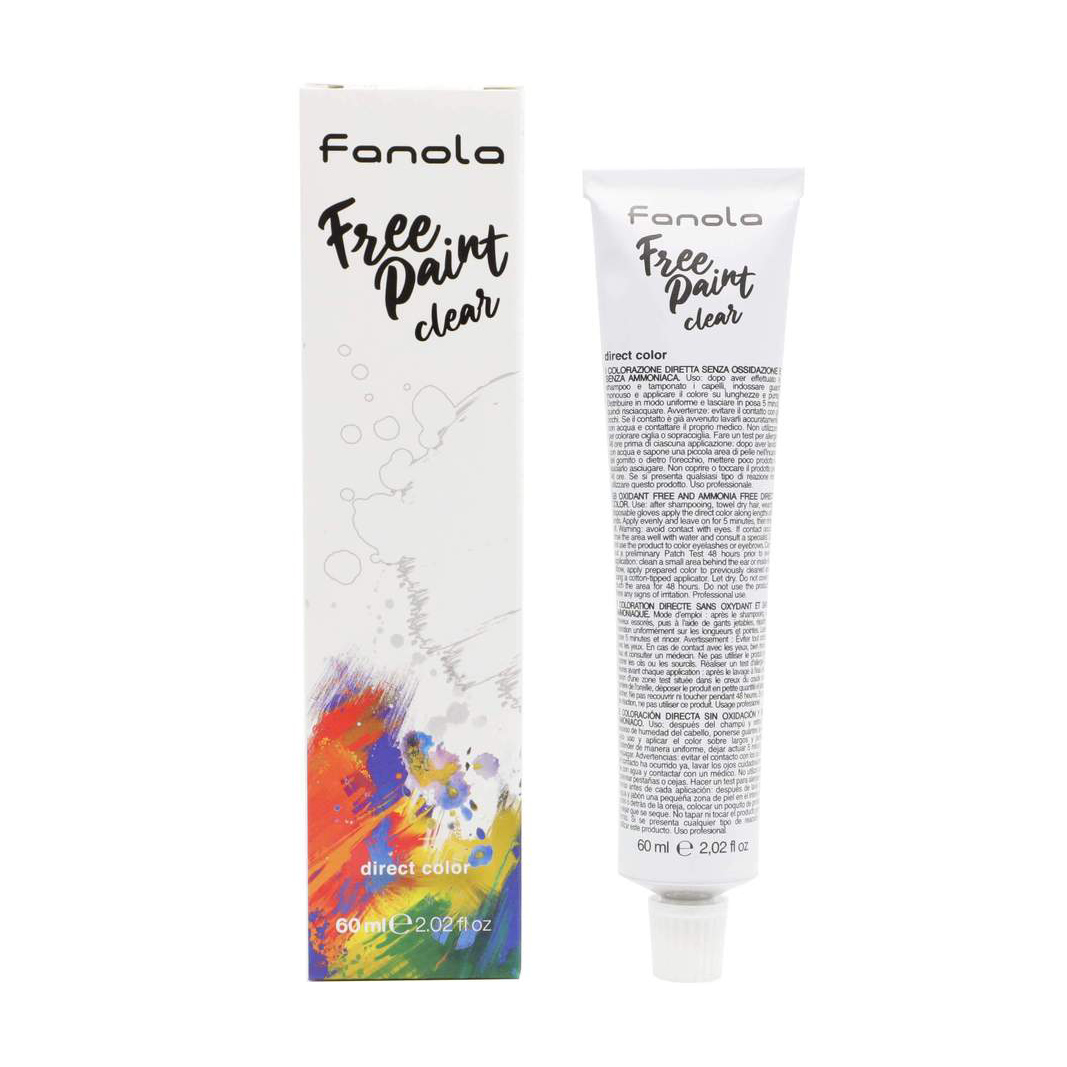 Безаміачна крем-фарба для волосся Fanola Free Paint Direct Color Clear, 60 мл