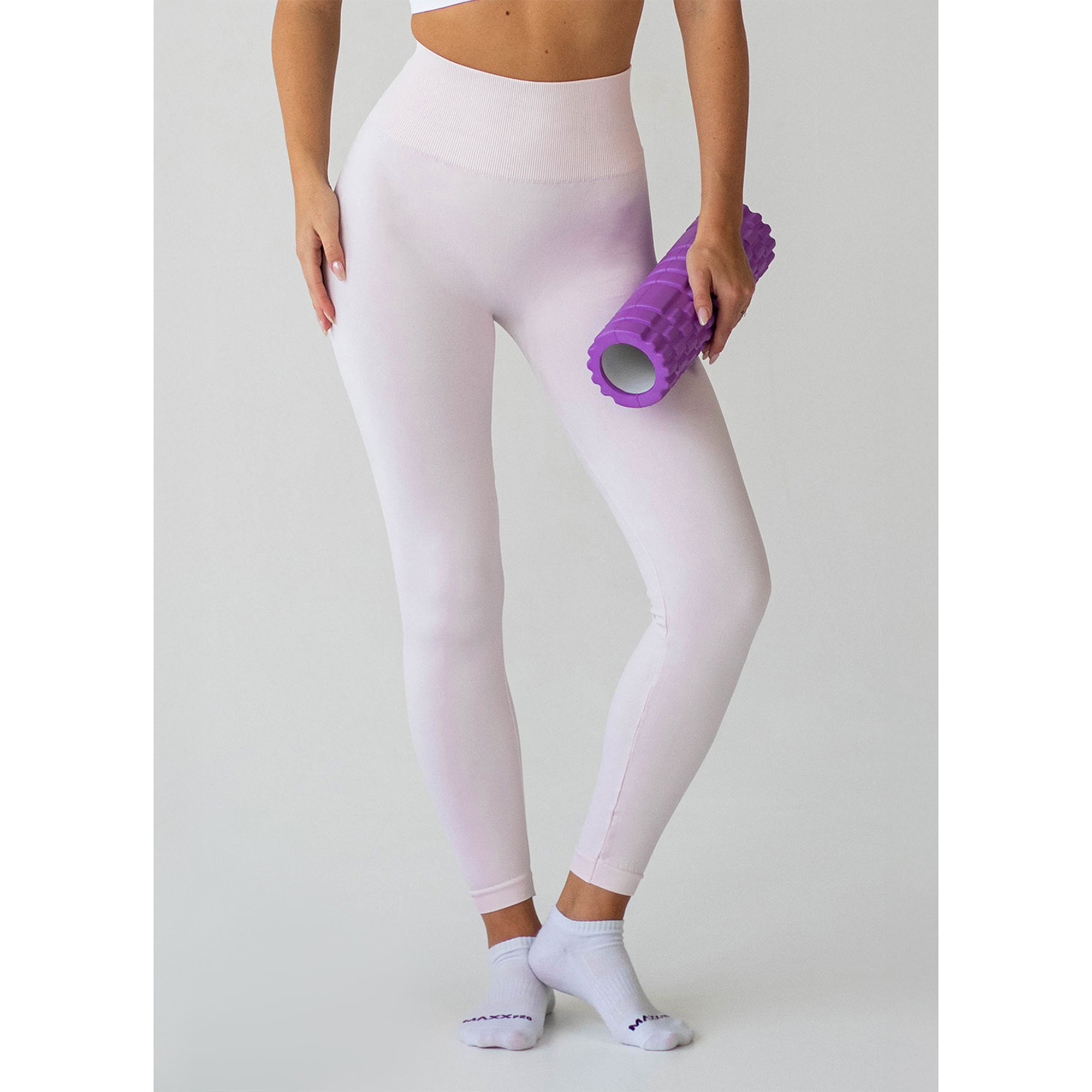 Безшовні спортивні легінси жіночі Flexit Flexing Leggings Active з високою посадкою, Pink-Primerose Pink, розмір S/M