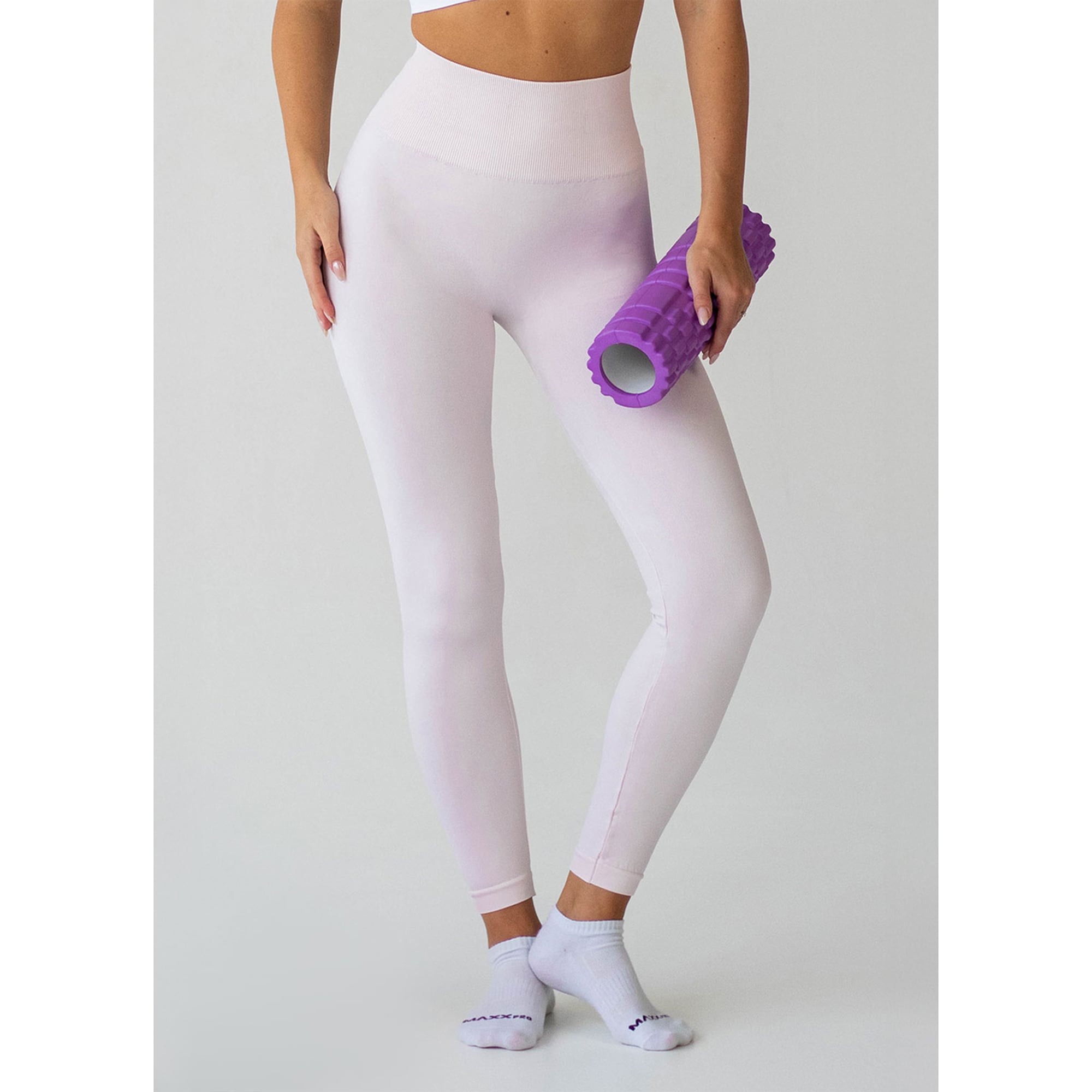Безшовні спортивні легінси жіночі Flexit Flexing Leggings Active з високою посадкою, Pink-Primerose Pink, розмір L/XL