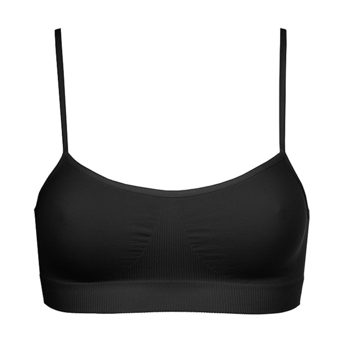Безшовний топ жіночий Giulia Cami Top на тонких бретелях, Black, розмір L/XL