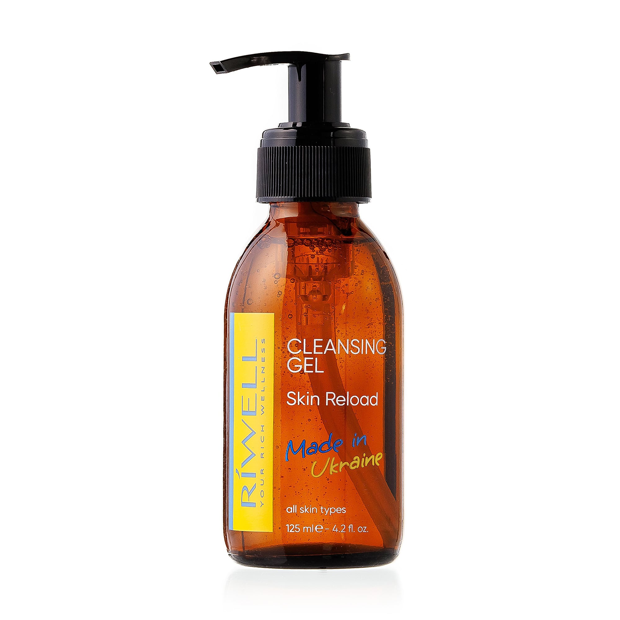 Безсульфатний гель для вмивання Riwell Skin Reload Cleansing Gel pH 5.5 з амінокислотами та бетаїном, 125 мл