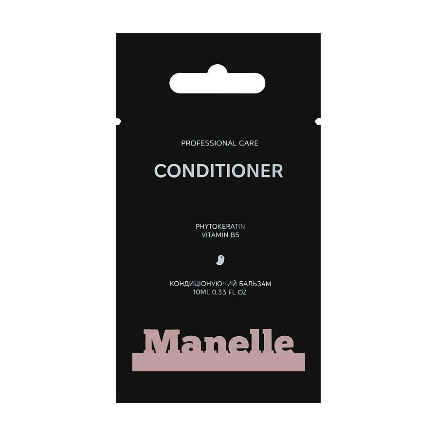 Безсульфатний кондиціонер для волосся Manelle Рrofessional Care Phytokeratin Vitamin B5 Conditioner, 10 мл (пробник)