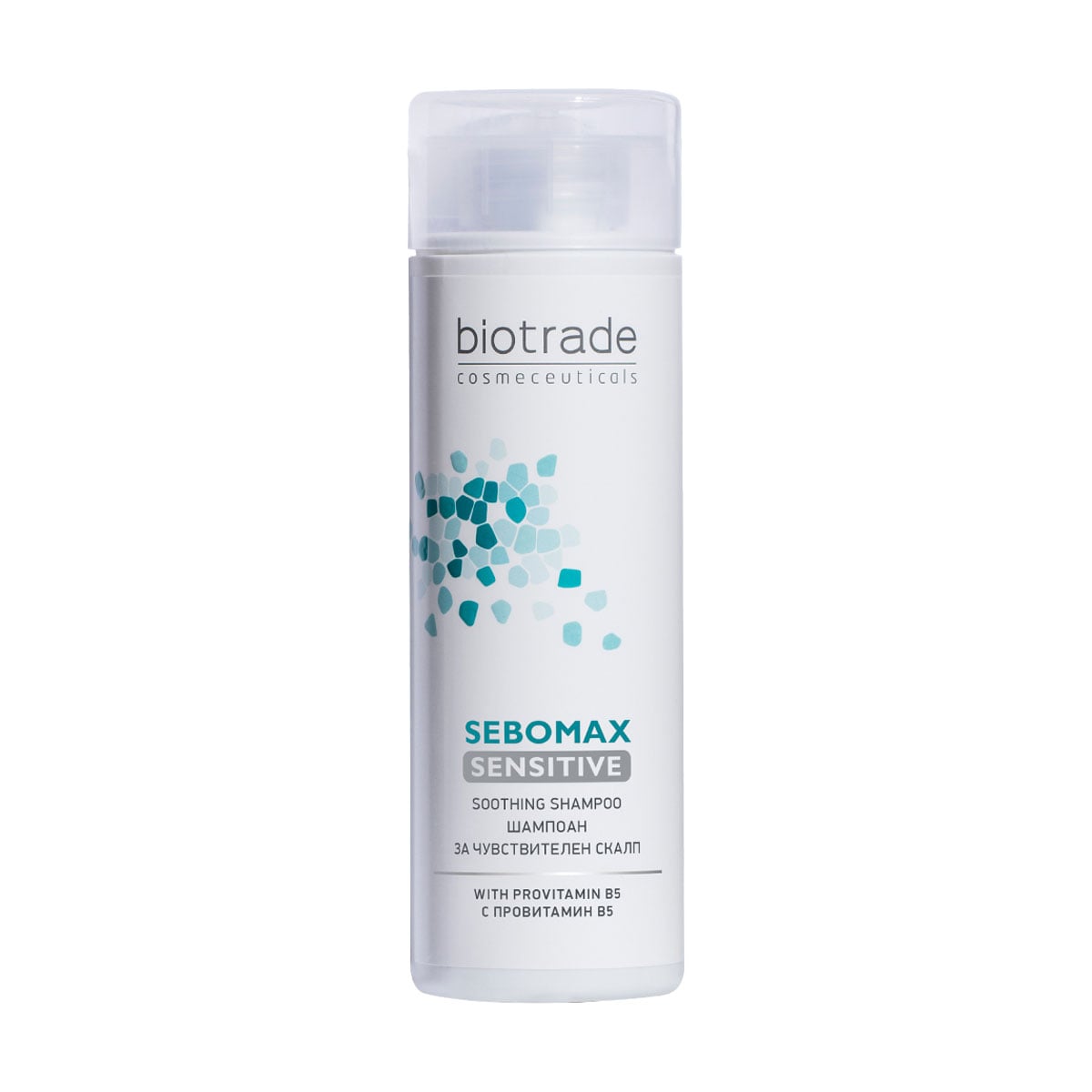 Безсульфатний шампунь Biotrade Sebomax Sensitive Shampoo для чутливої шкіри голови, 200 мл