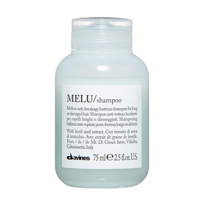 Безсульфатний шампунь Davines Melu Shampoo проти ламкості для довгого або пошкодженого волосся, 75 мл