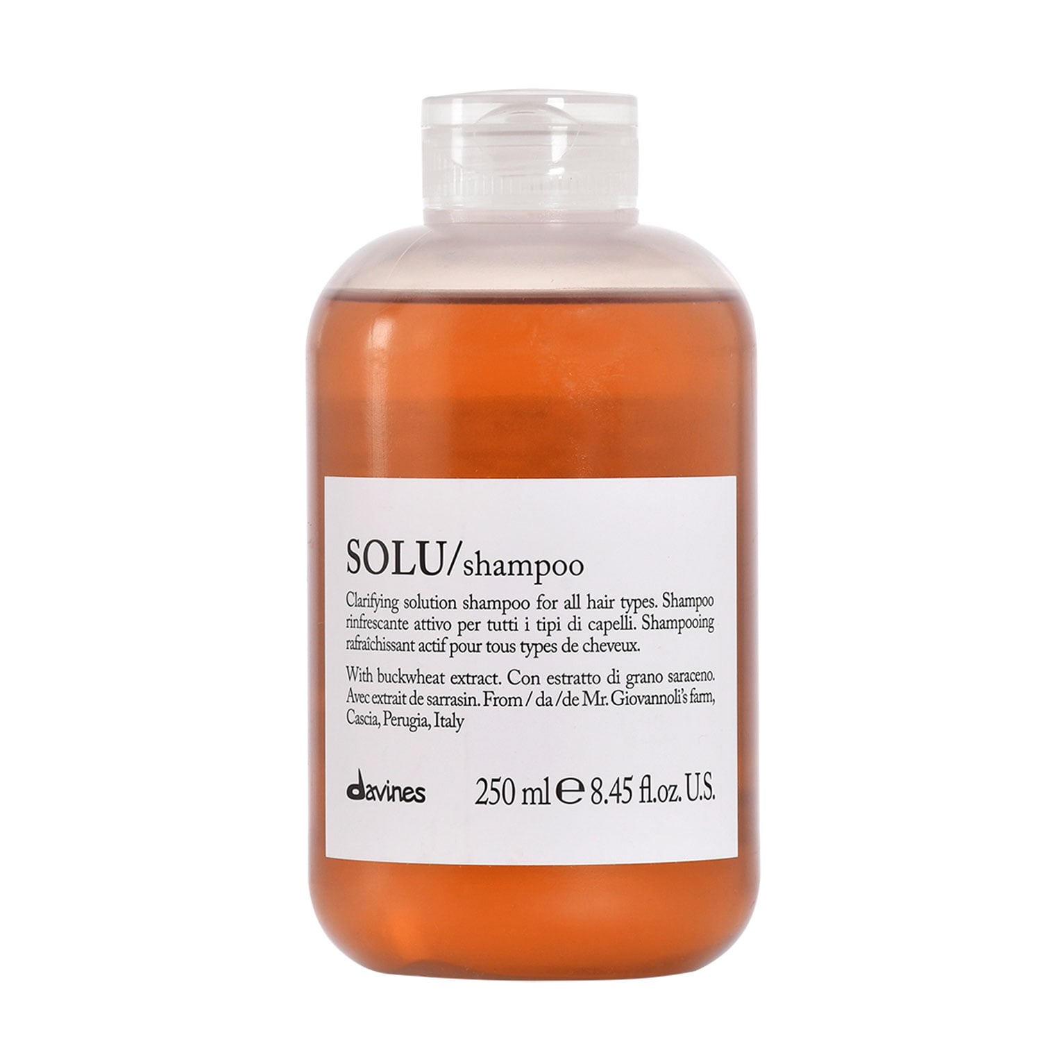 Безсульфатний шампунь для глибокого очищення Davines Solu Shampoo для всіх типів волосся, 250 мл
