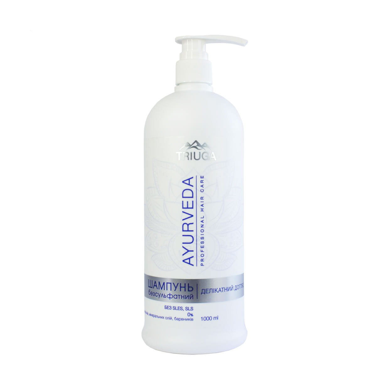 Безсульфатний шампунь для волоссся Triuga Ayurveda Professional Hair Care Делікатний догляд, 1 л