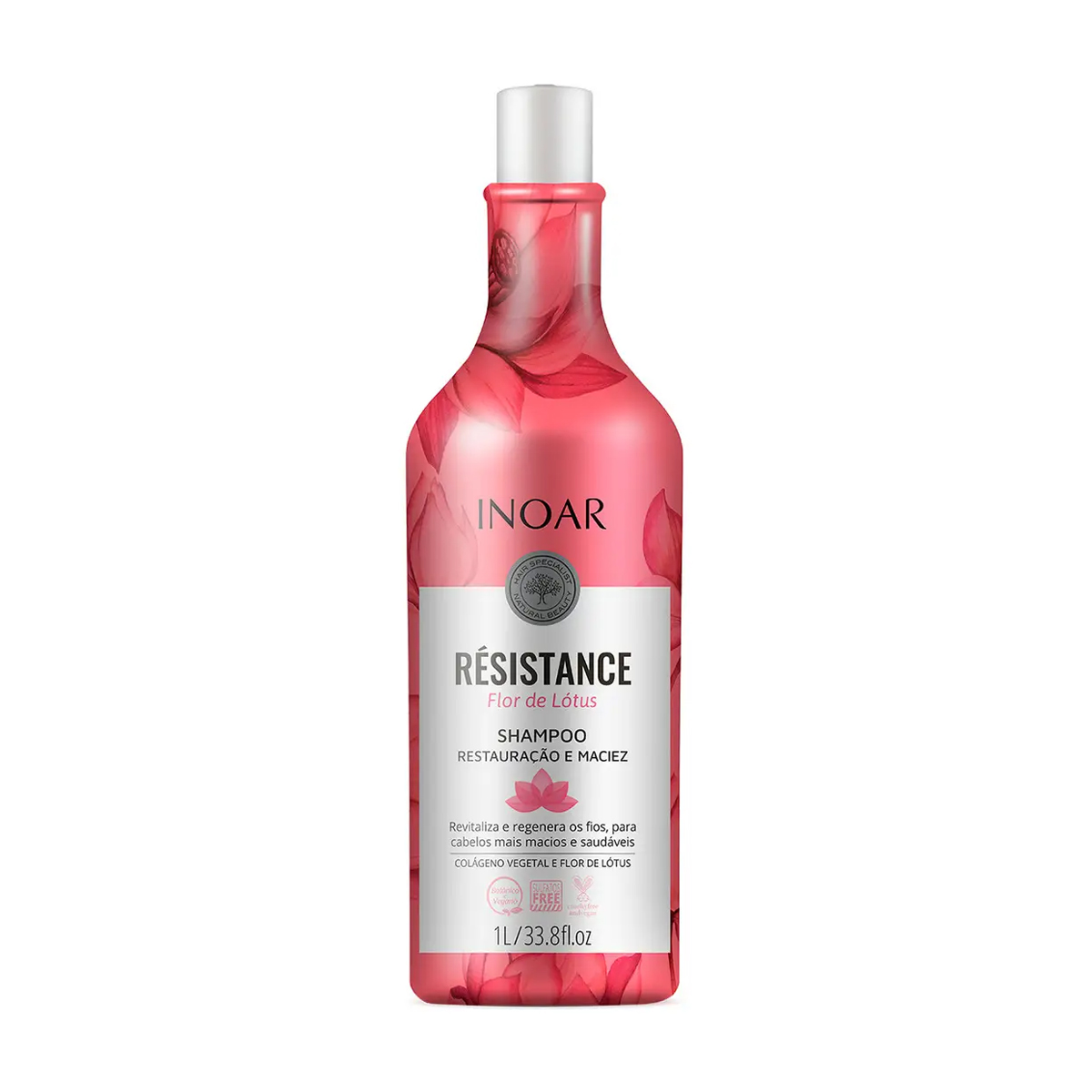 Безсульфатний шампунь для волосся Inoar Resistance Flor De Lotus Shampoo, 1 л