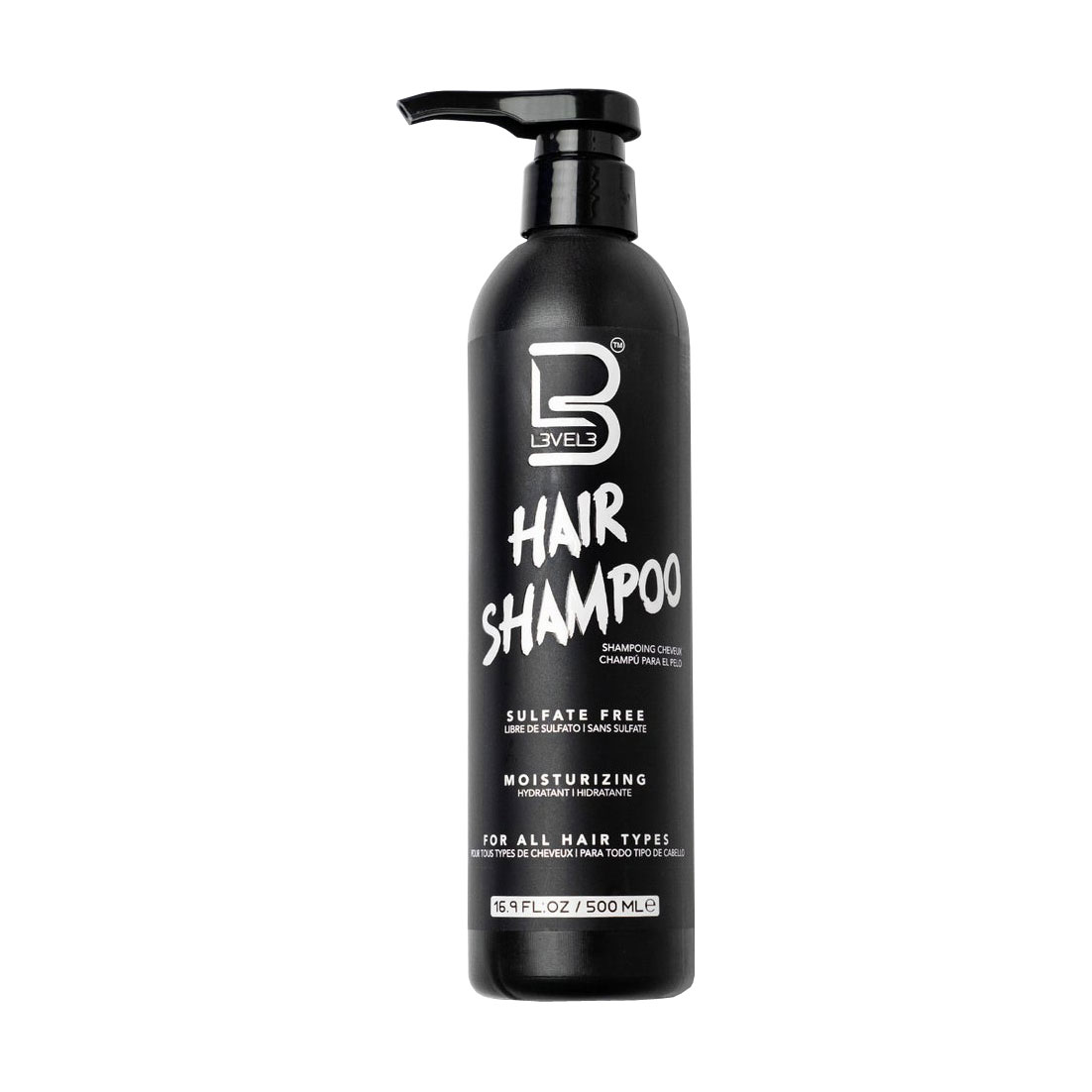 Безсульфатний шампунь Level3 Hair Shampoo Moisturizing Зволожувальний, для всіх типів волосся, 500 мл