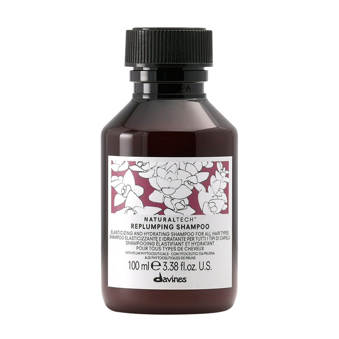Безсульфатний ущільнювальний шампунь Davines Naturaltech Replumping Shampoo для всіх типів волосся, 100 мл