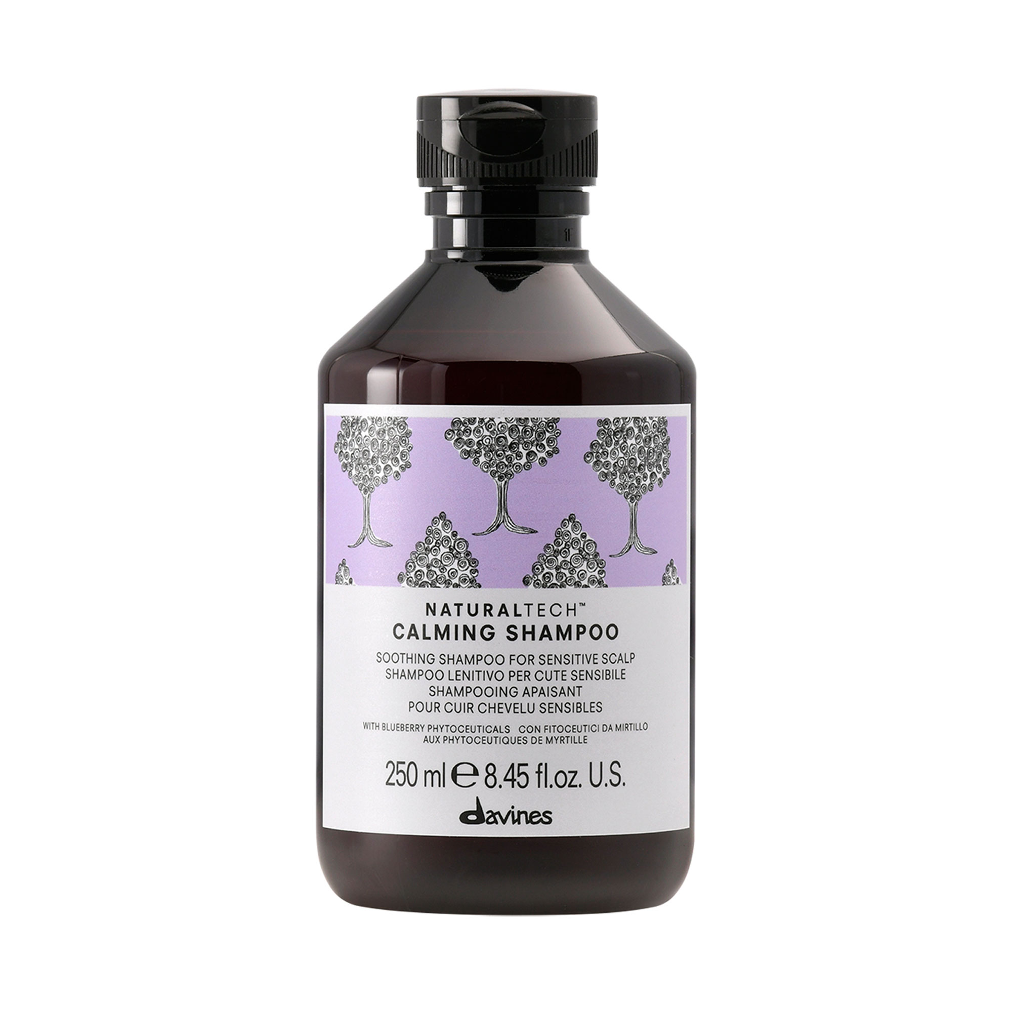 Безсульфатний заспокійливий шампунь Davines Naturaltech Calming Shampoo для чутливої шкіри голови, 250 мл