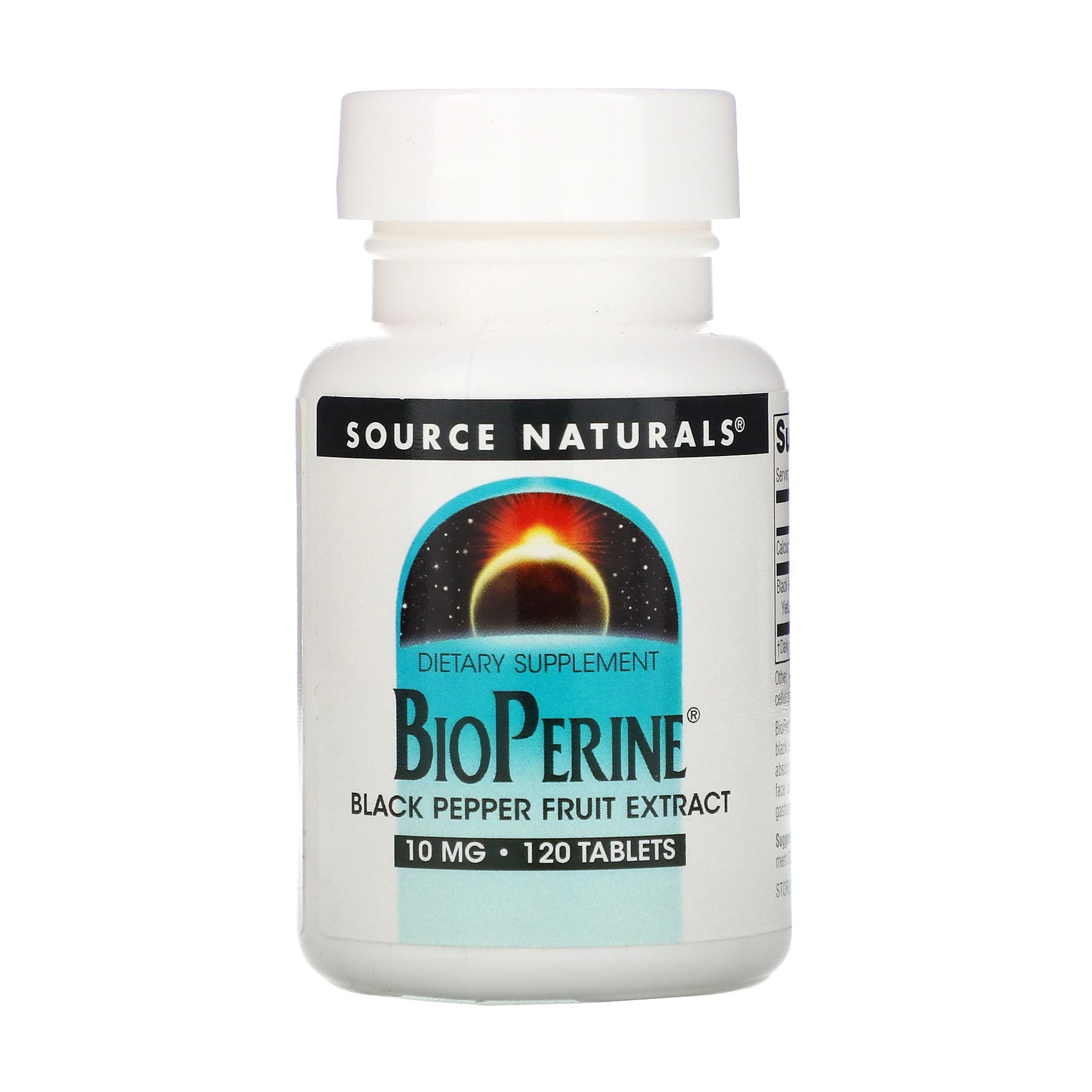 Біоперин Source Naturals Bioperine 10 мг, 120 таблеток