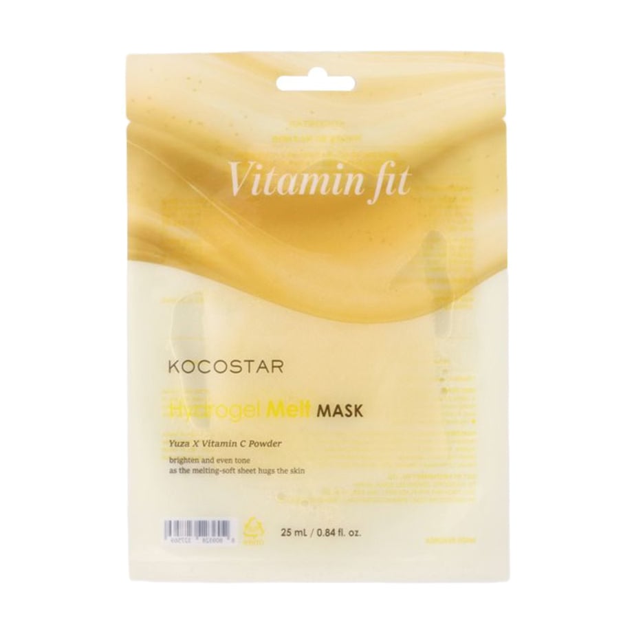 Біорозчинна гідрогелева маска для обличчя Kocostar Vitamin Fit Hydrogel Melt Mask з вітамінами, 25 мл