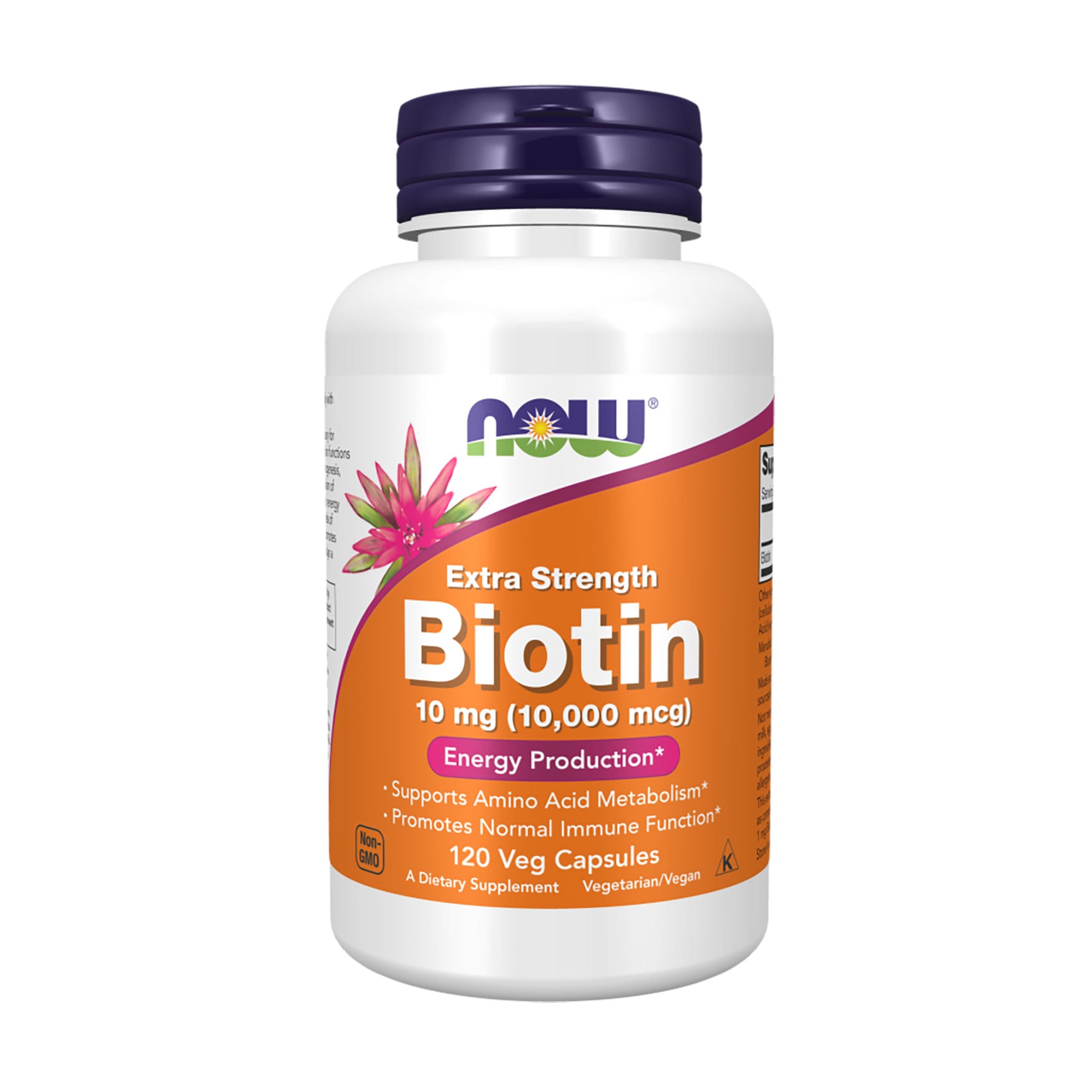 Біотин NOW foods Biotin 10000 мкг, 120 капсул