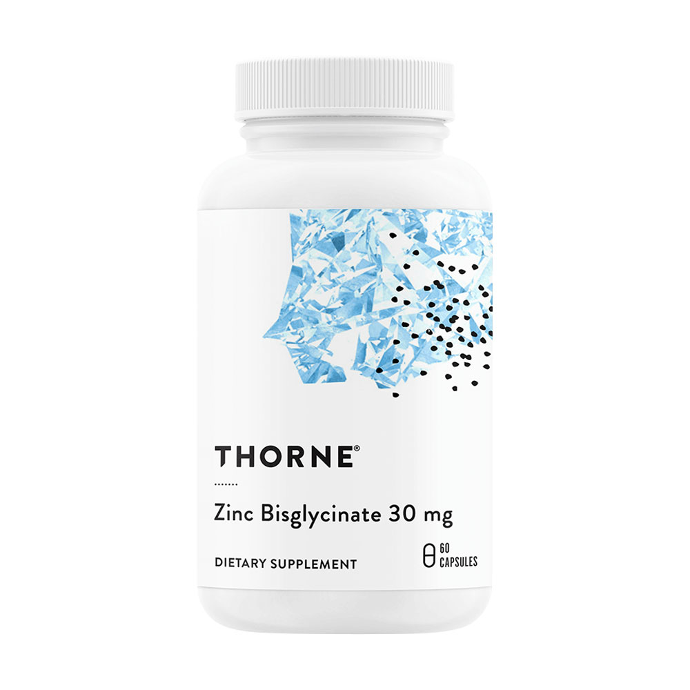 Бісгліцинат цинку Thorne Research Zinc Bisglycinate 30 мг, 60 капсул