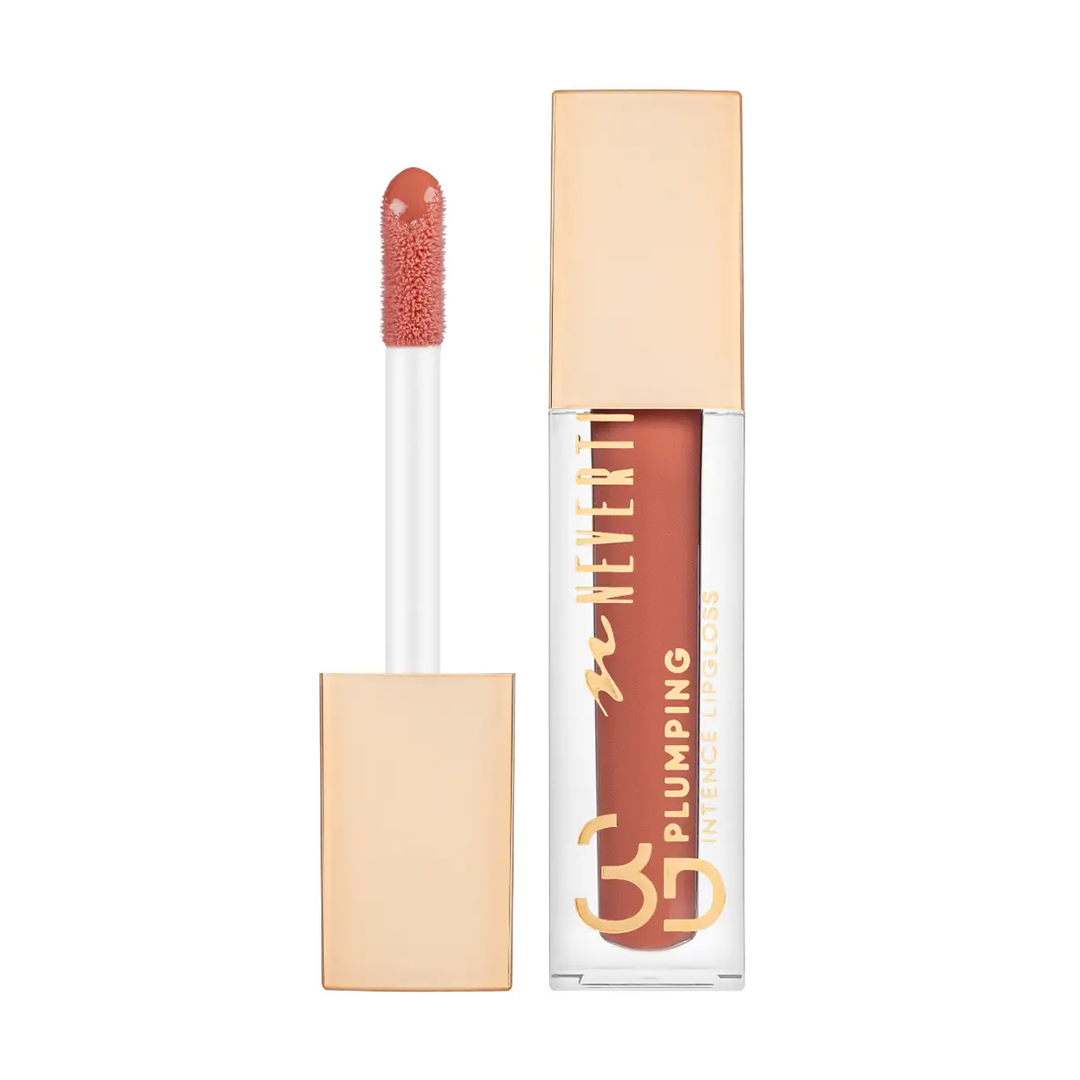 Блиск для губ Neverti 3D Plumping Intense Lipgloss NP800, 005 Chocoholic, 4 мл