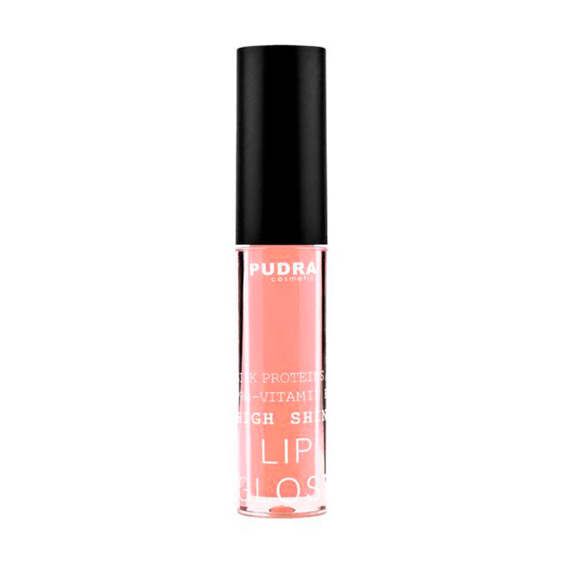 Блиск для губ Pudra Cosmetics High Shine Lip Gloss з протеїнами шовку та провітаміном B5, 10 Nature Shine, 2.5 г