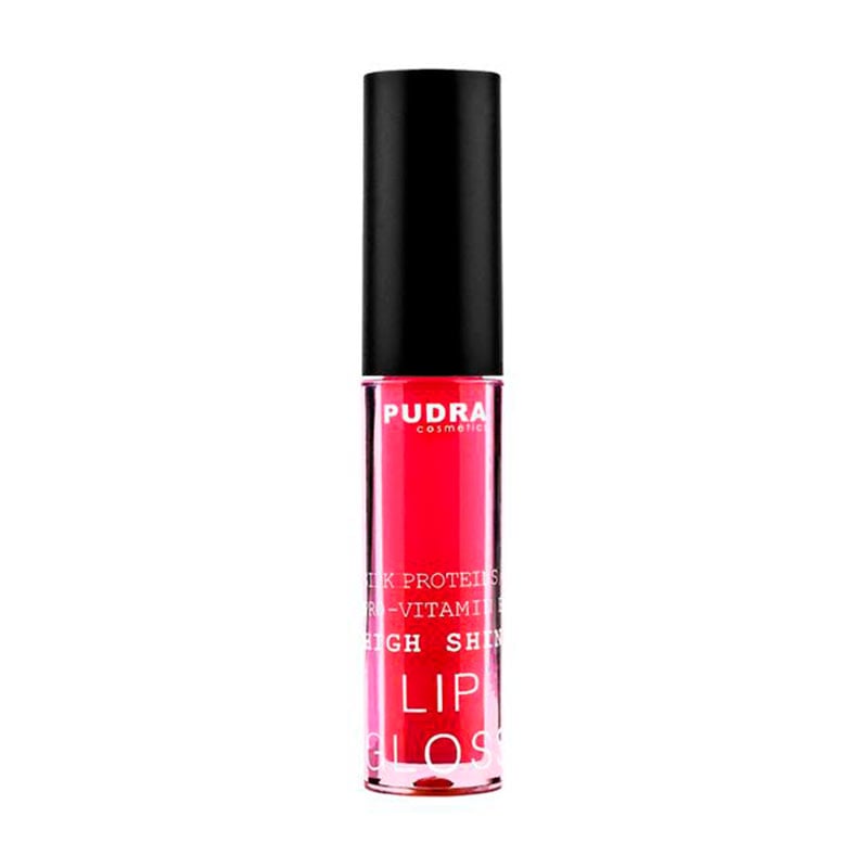 Блиск для губ Pudra Cosmetics High Shine Lip Gloss з протеїнами шовку та провітаміном B5, 11 Ruby Shine, 2.5 г