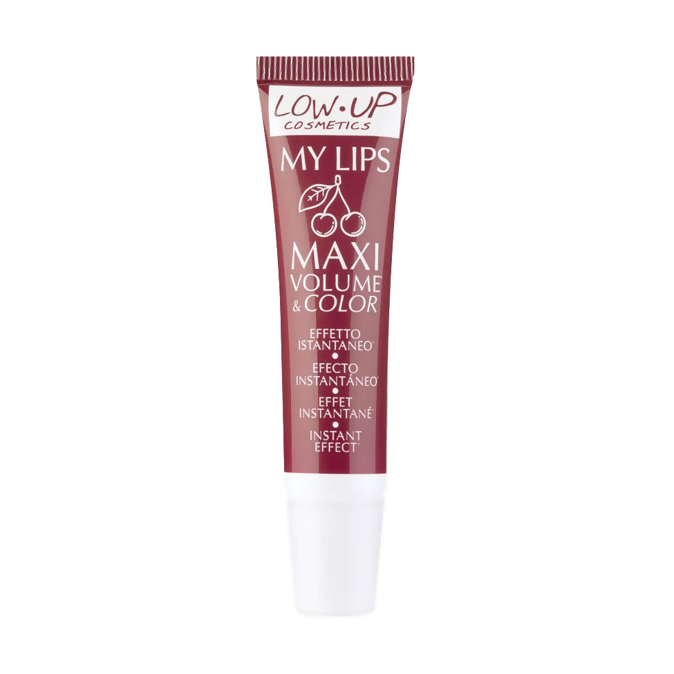 Блиск для збільшення об'єму губ Low Up Cosmetics My Lips Maxi Volume &amp; Color Вишня, 10 мл