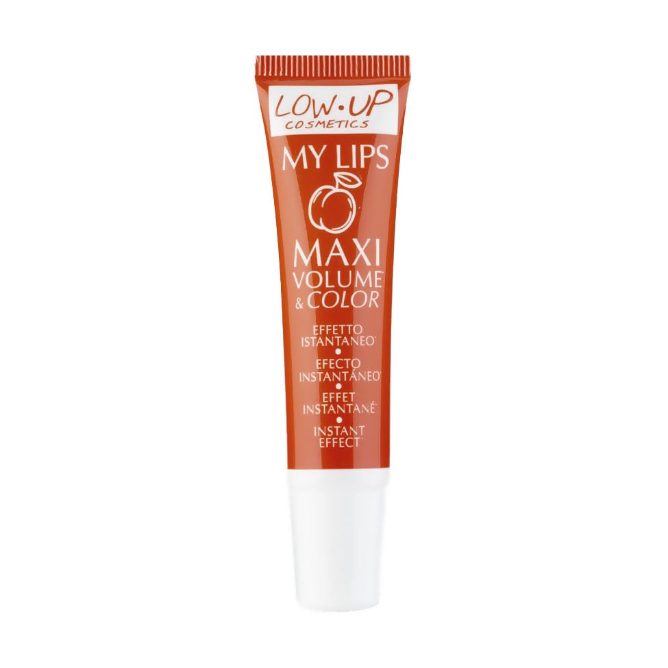 Блиск для збільшення об'єму губ Low Up Cosmetics My Lips Maxi Volume &amp; Color Персик, 10 мл