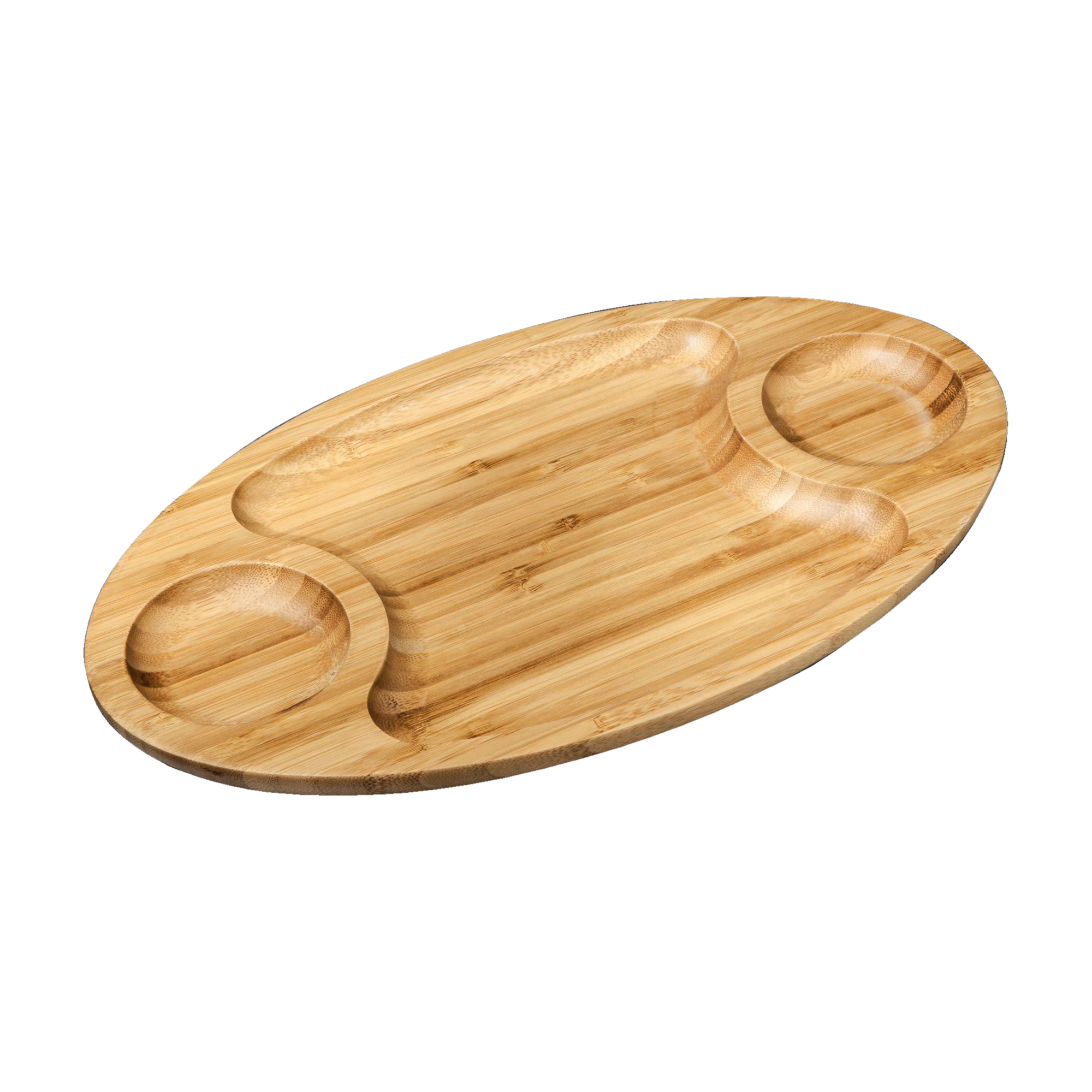 Блюдо Wilmax Bamboo овальне, 3 секції, 35.5*20.5 см (172563)