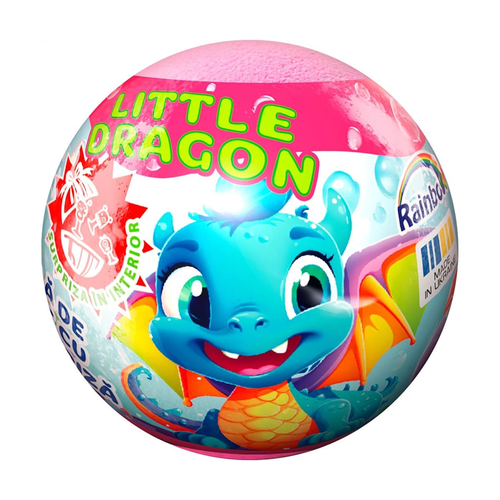 Бомбочка для ванн Aqua Shine Crazy Bombs Kids Дракоша із сюрпризом, 100 г