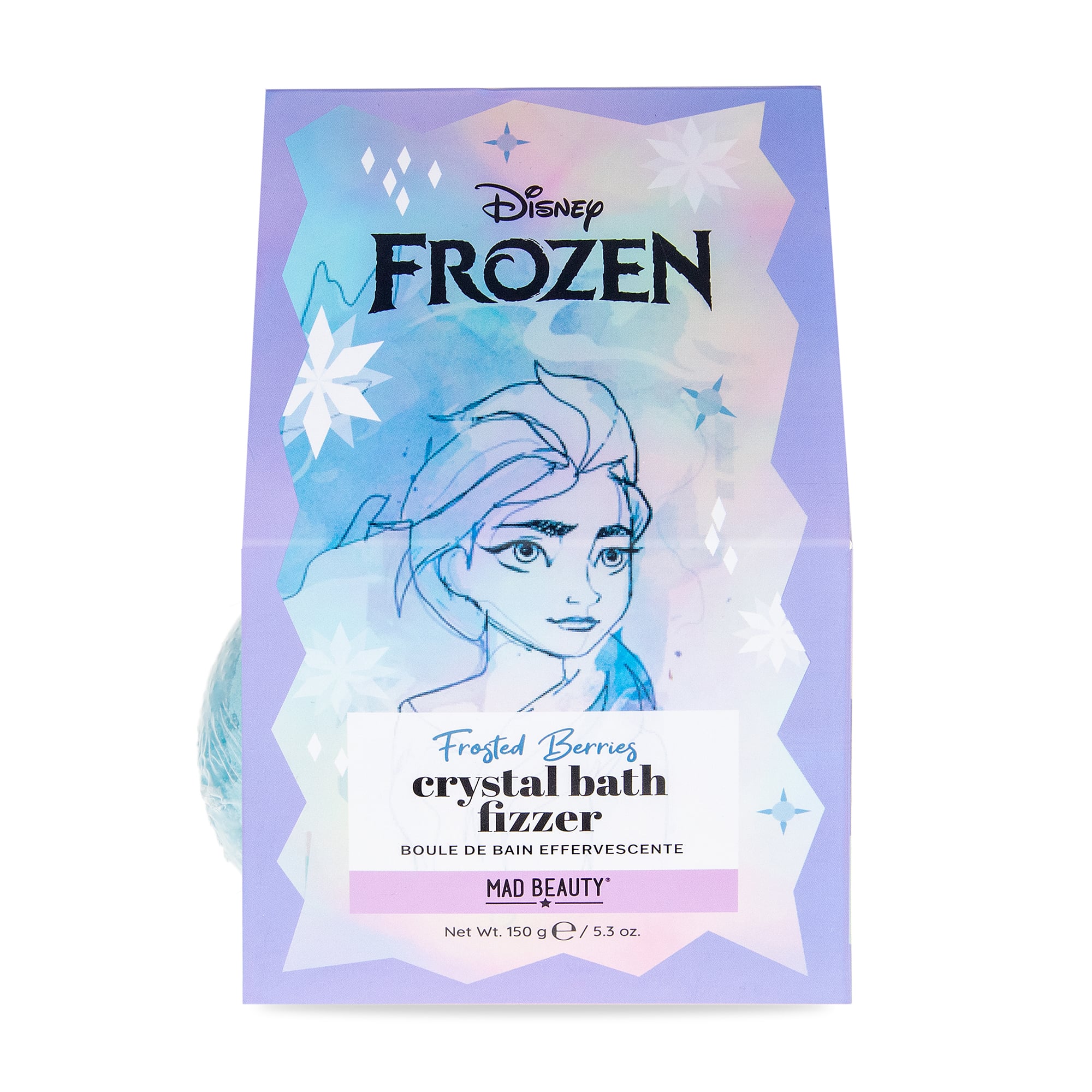 Бомбочка для ванни Mad Beauty Disney Frozen Crystal Bath Fizzer, 150 г